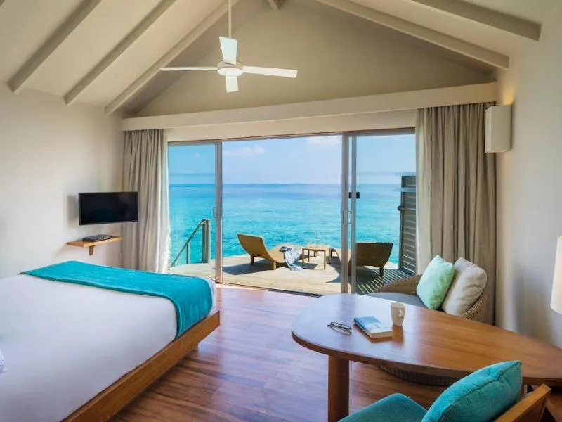 Bed in Centara Ras Fushi Resort & Spa Maldives - Stay 4 nights or more and enjoy 50 percent off Speedboat transfers, valid for stays from 6 Apr to 30 Sep 2026