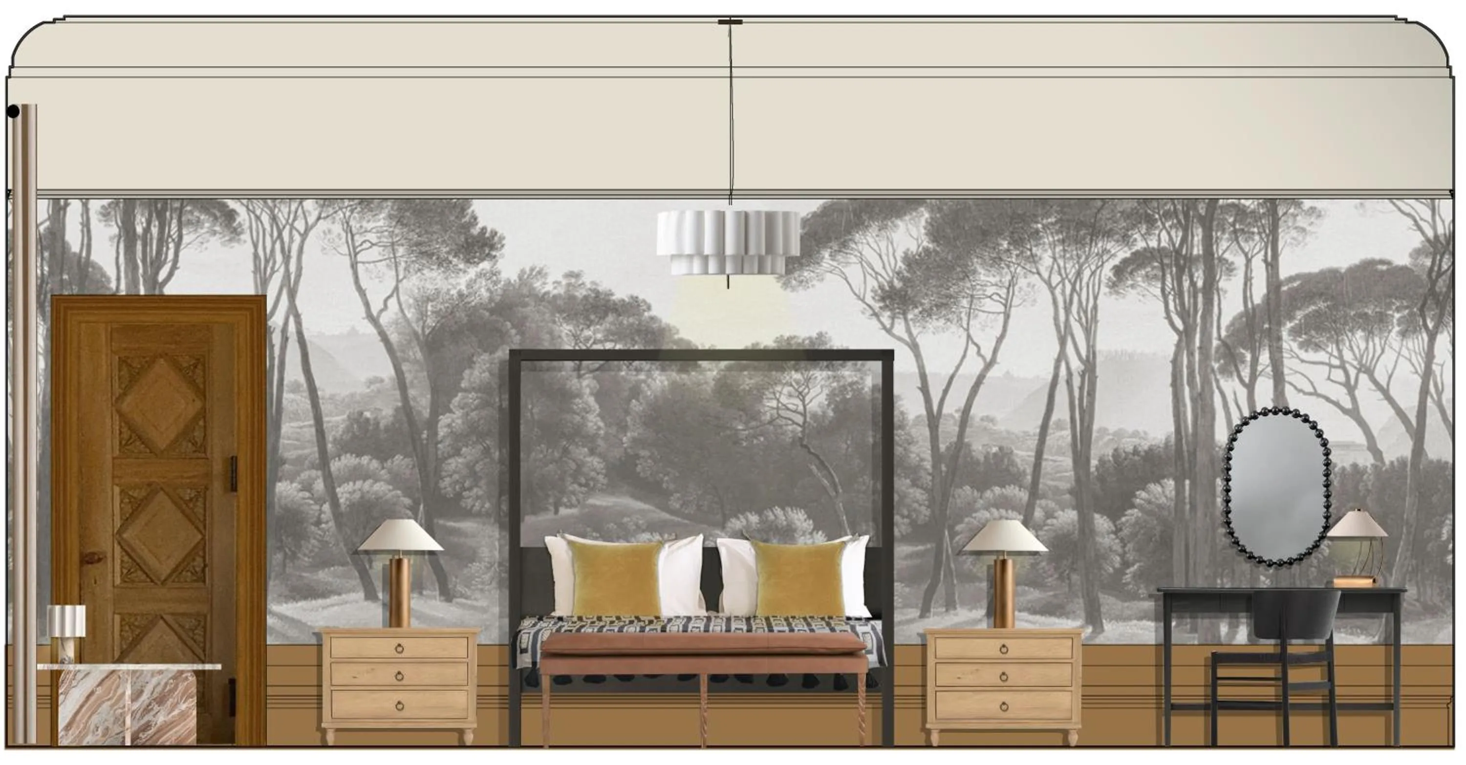 Bedroom in Meldrum House Hotel Golf And Country Estate