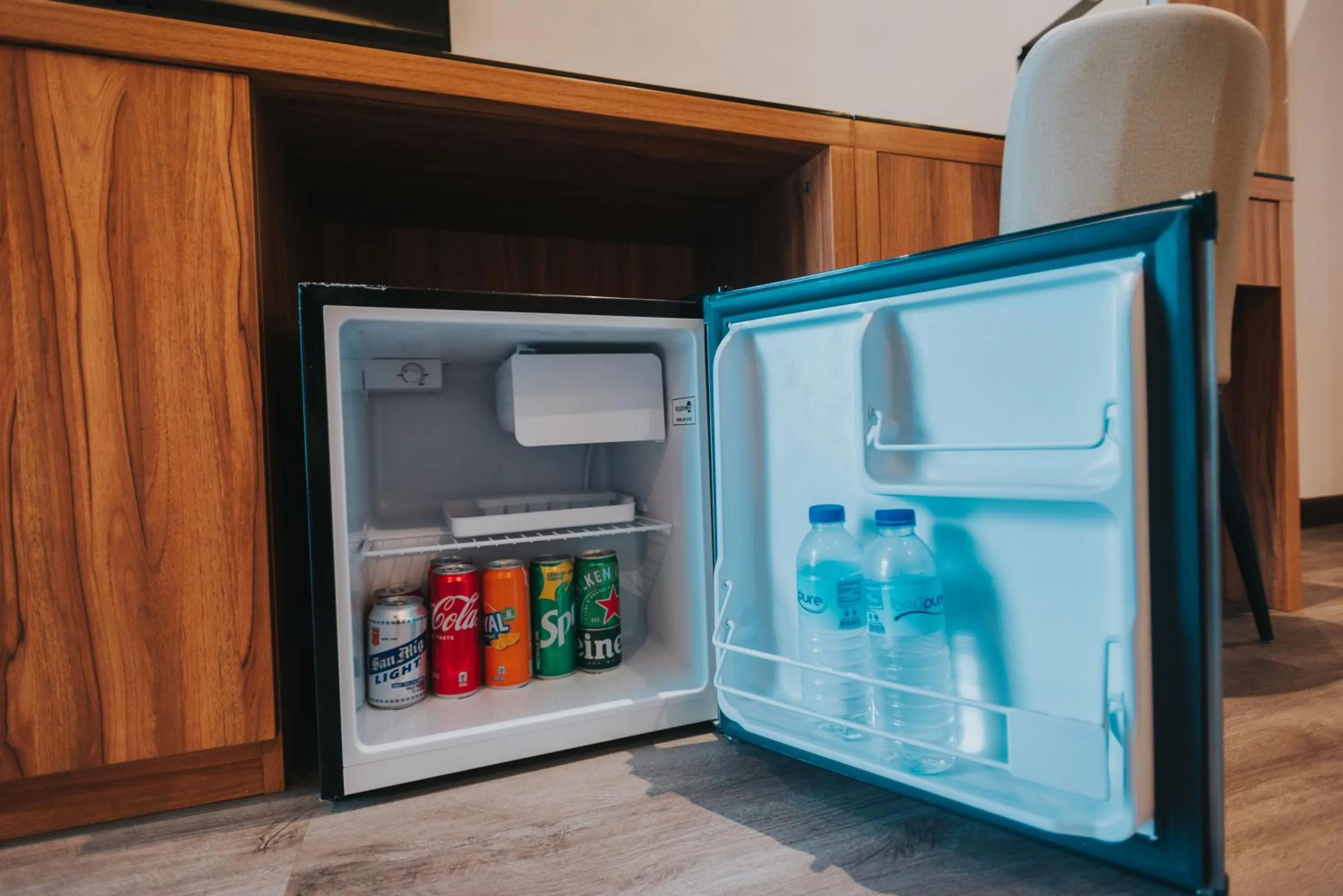 minibar in SureStay Plus Hotel by Best Western AC LUXE Angeles City