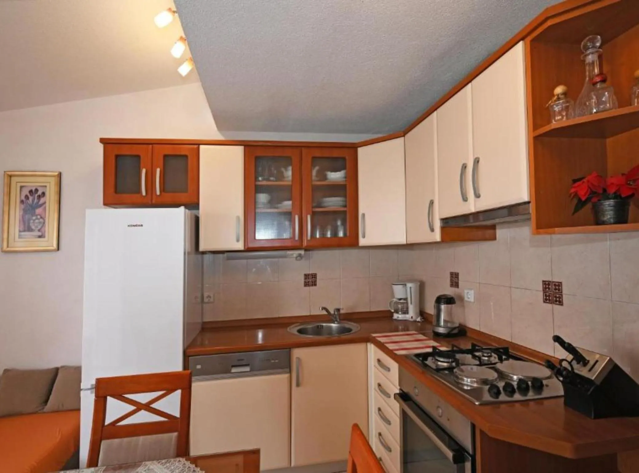 Kitchen or kitchenette in Apartments Mihovilovic - 50 m from beach
