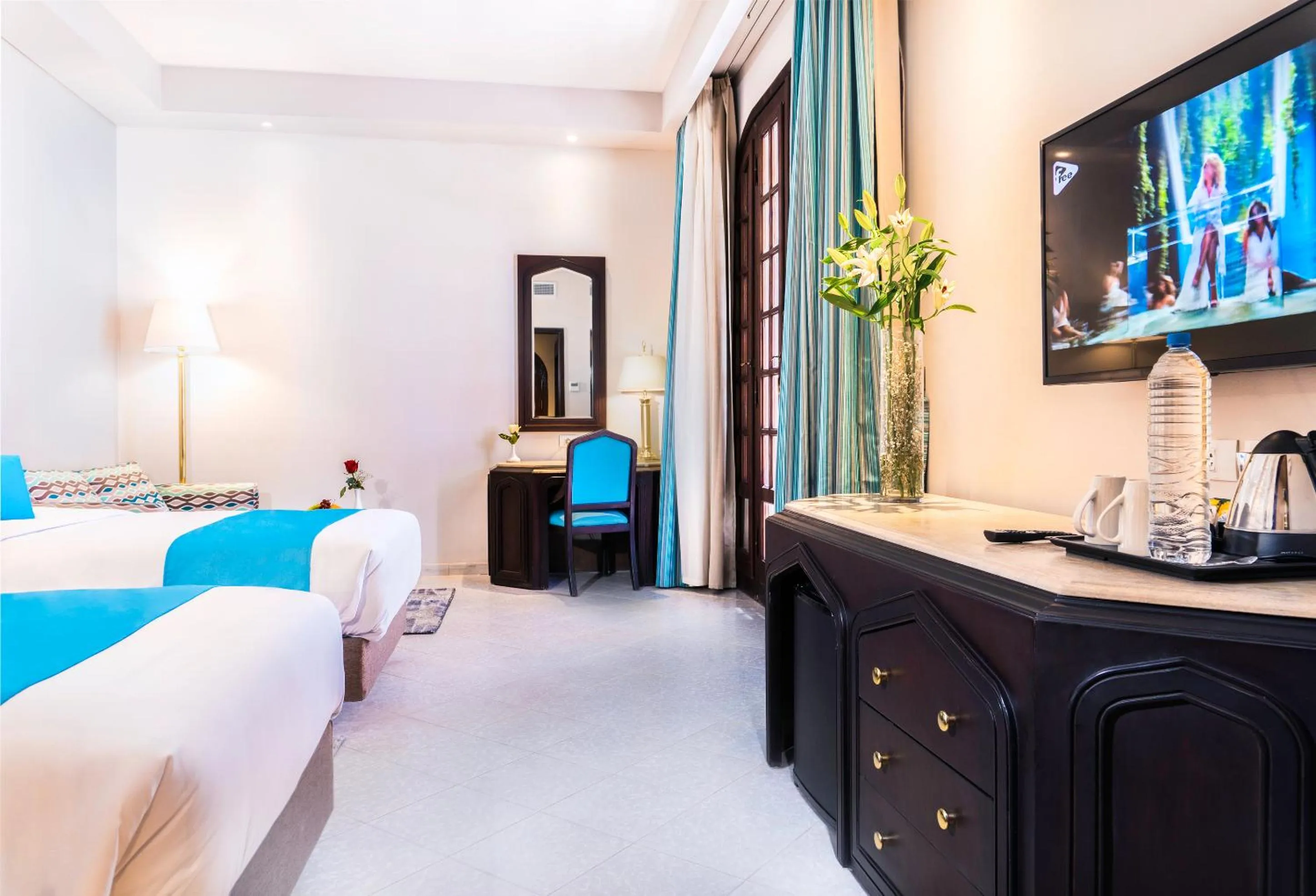 Bed in Safir Dahab Resort