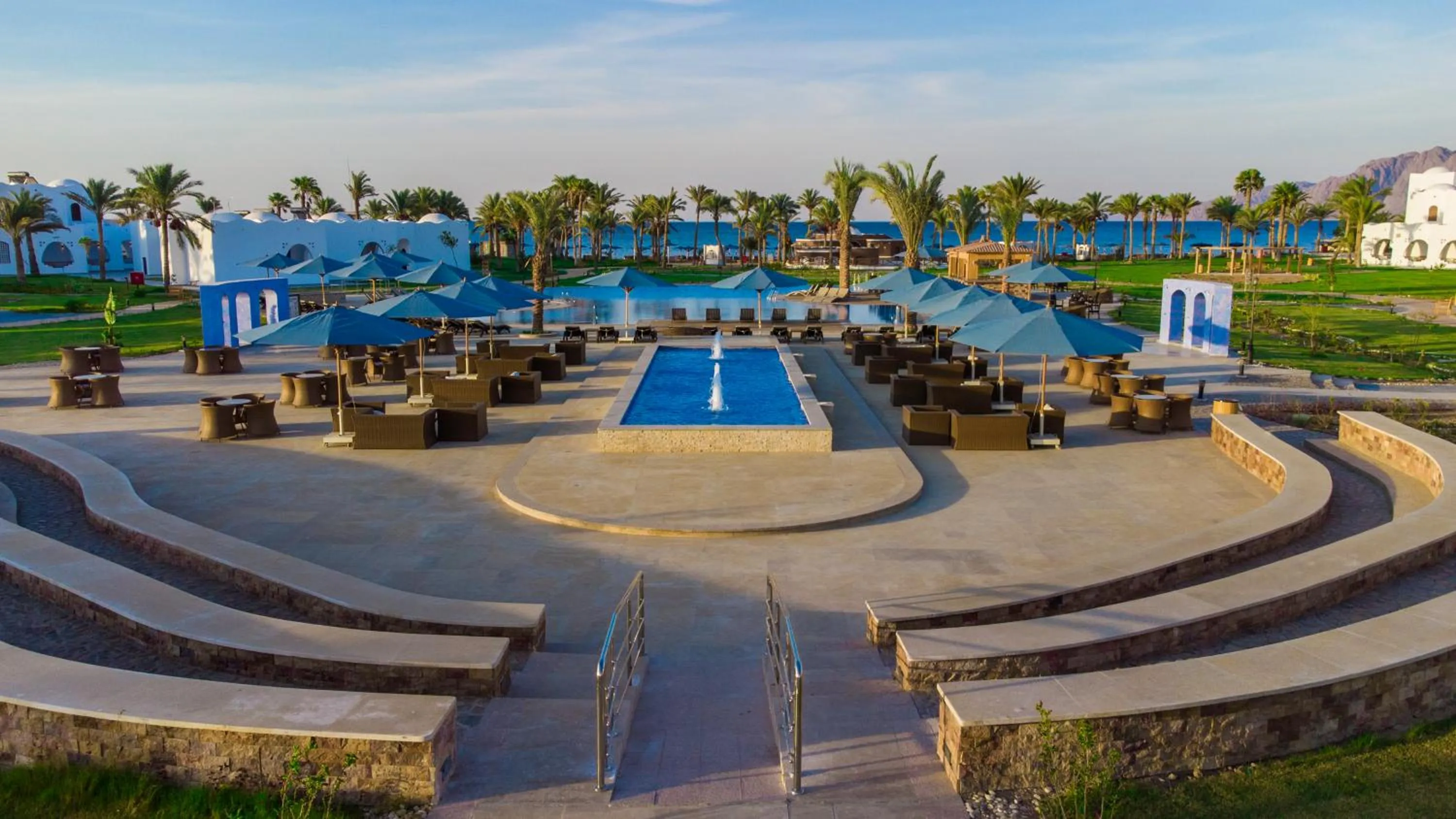 Pool view in Safir Dahab Resort