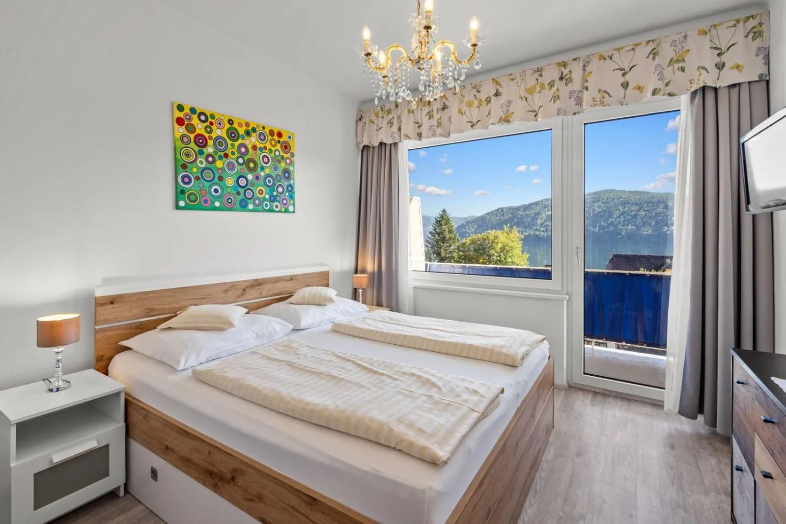 Bed in Hotel Nikolasch