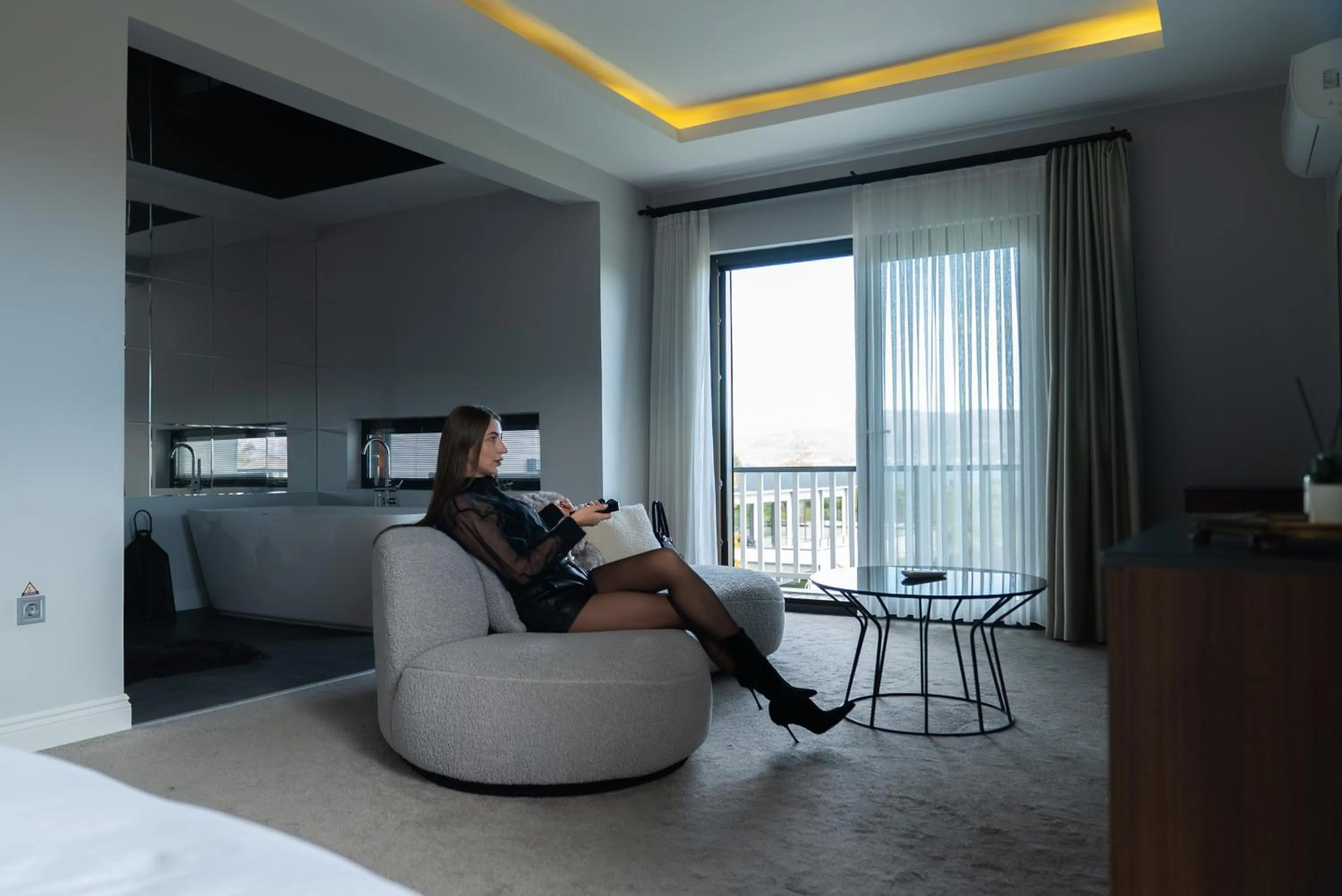 Seating area, Bed in Didi Hotel Sapanca