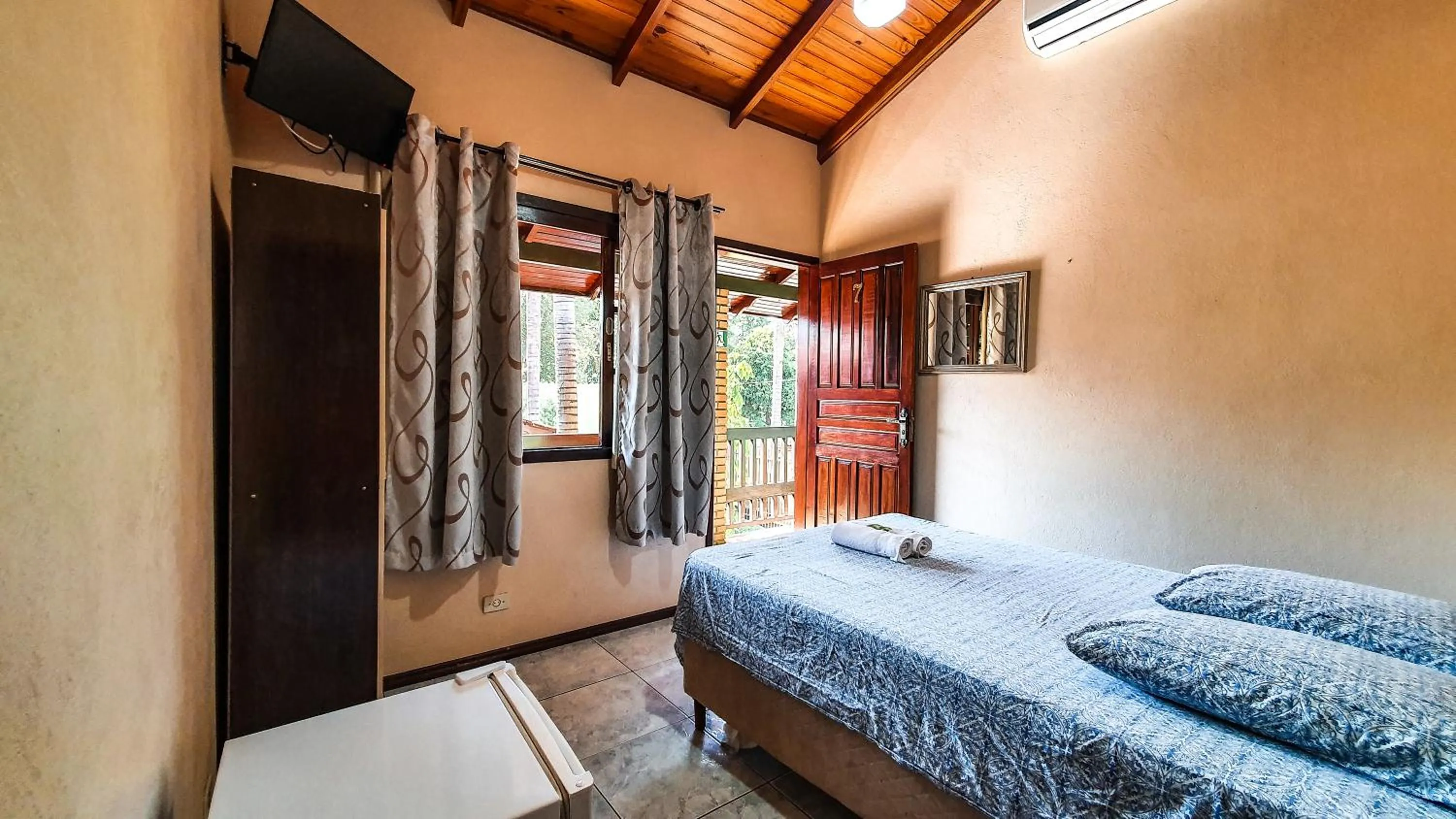 Bed in Pousada do Alemão