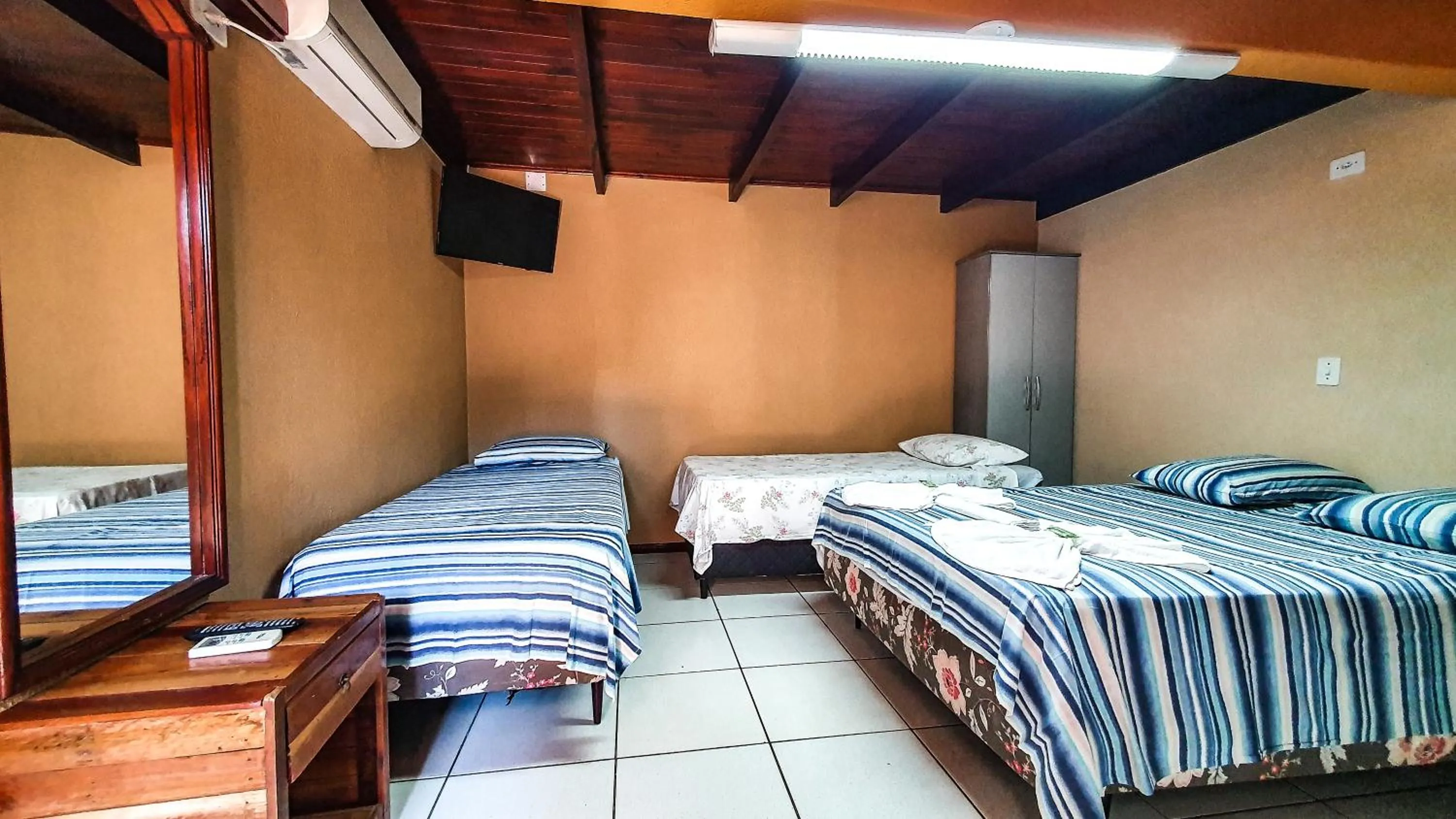 Bed in Pousada do Alemão