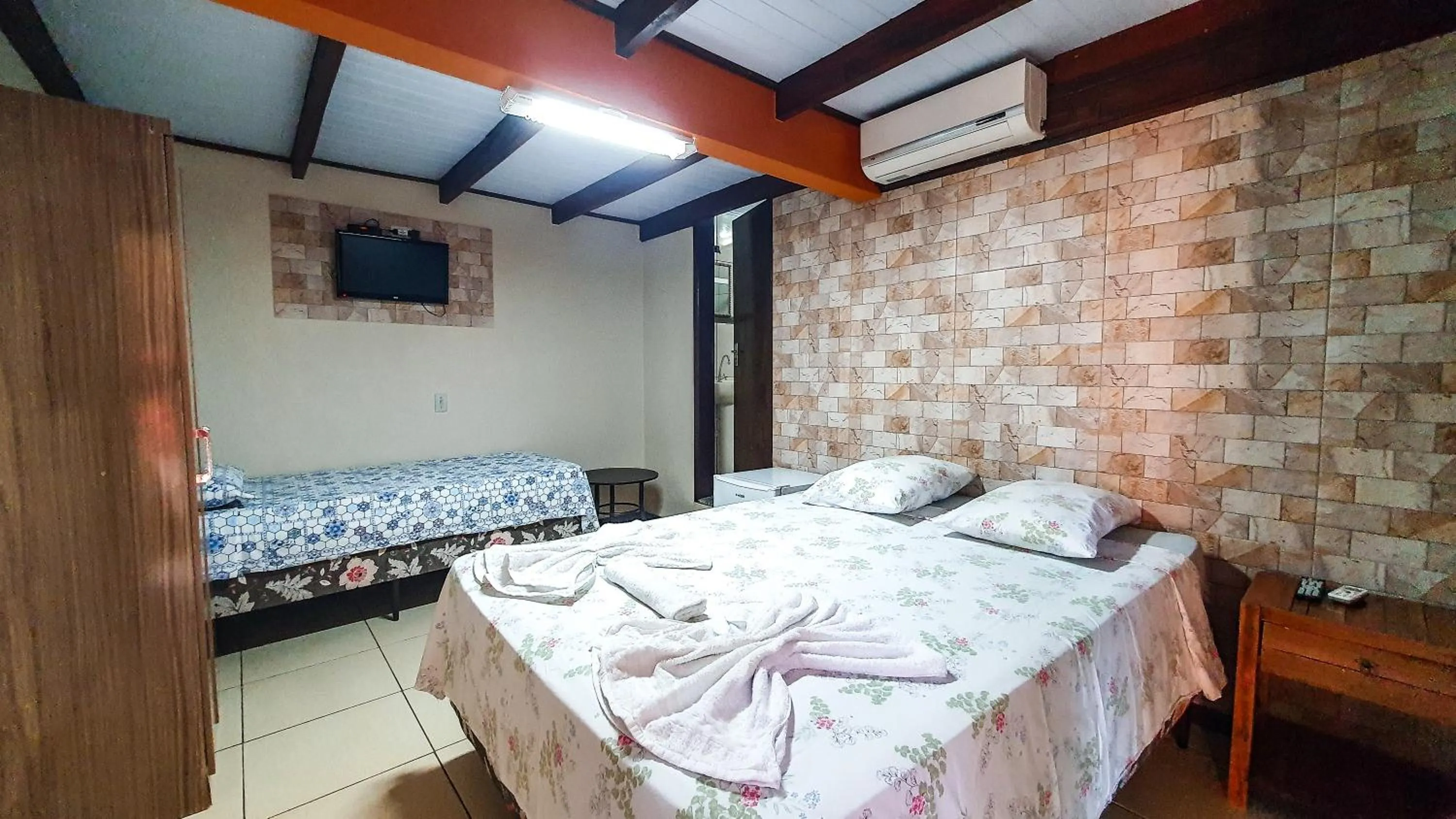 Bed in Pousada do Alemão