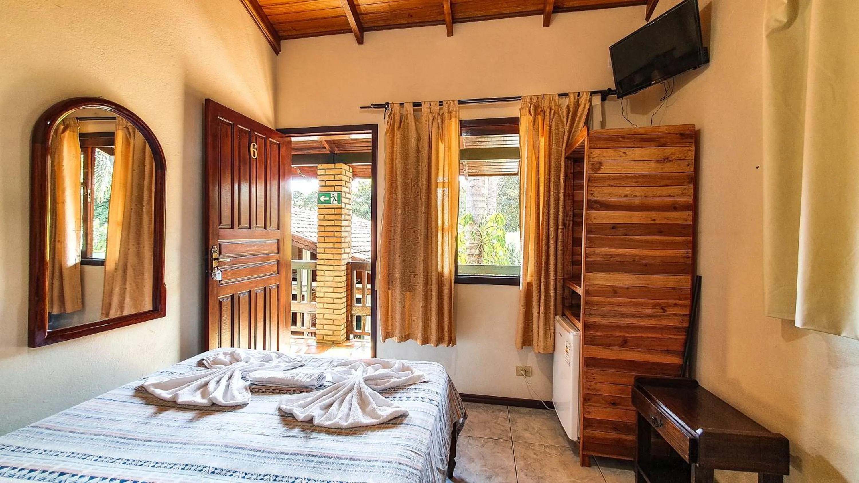 Bed in Pousada do Alemão