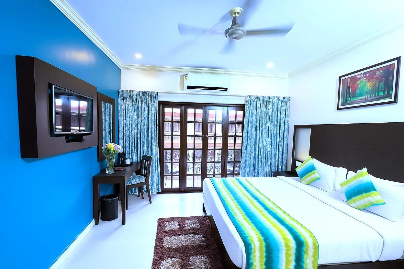 Bedroom, Bed in Resort Terra Paraiso Goa - A Beach Property