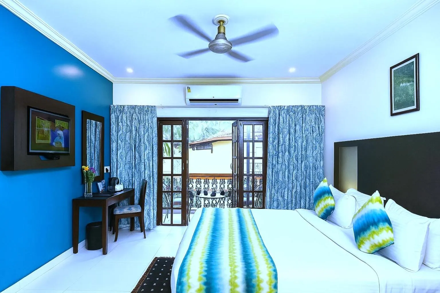 Bedroom, Bed in Resort Terra Paraiso Goa - A Beach Property