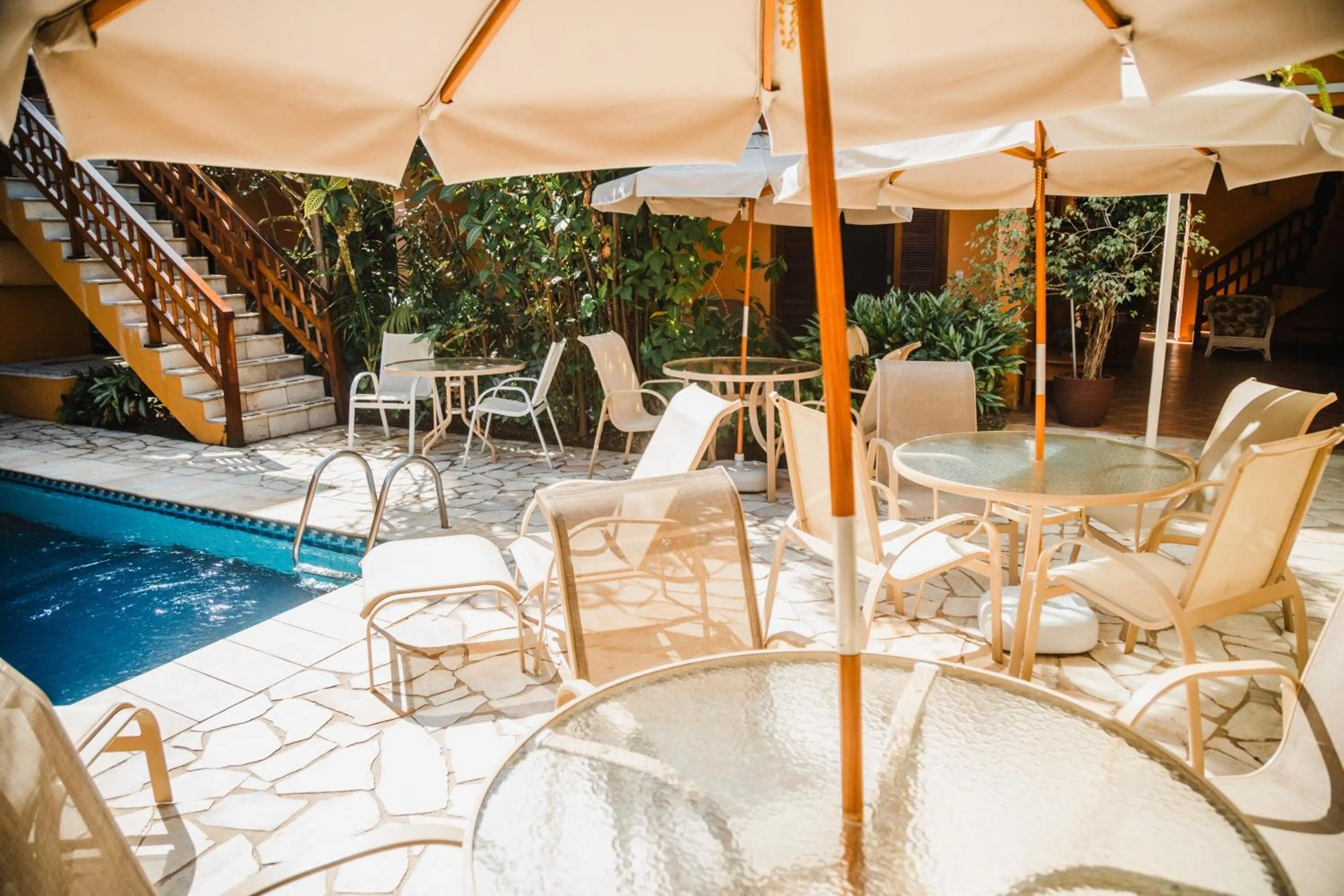 Pool view in Pousada Mata Atlantica Juquehy