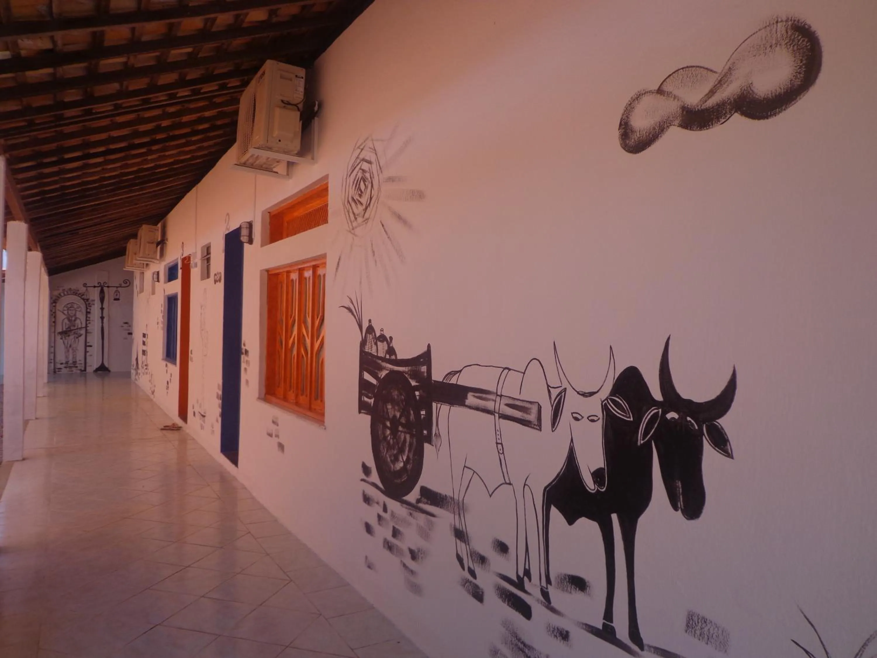Balcony/Terrace in Vila Aju - Pousada Temática