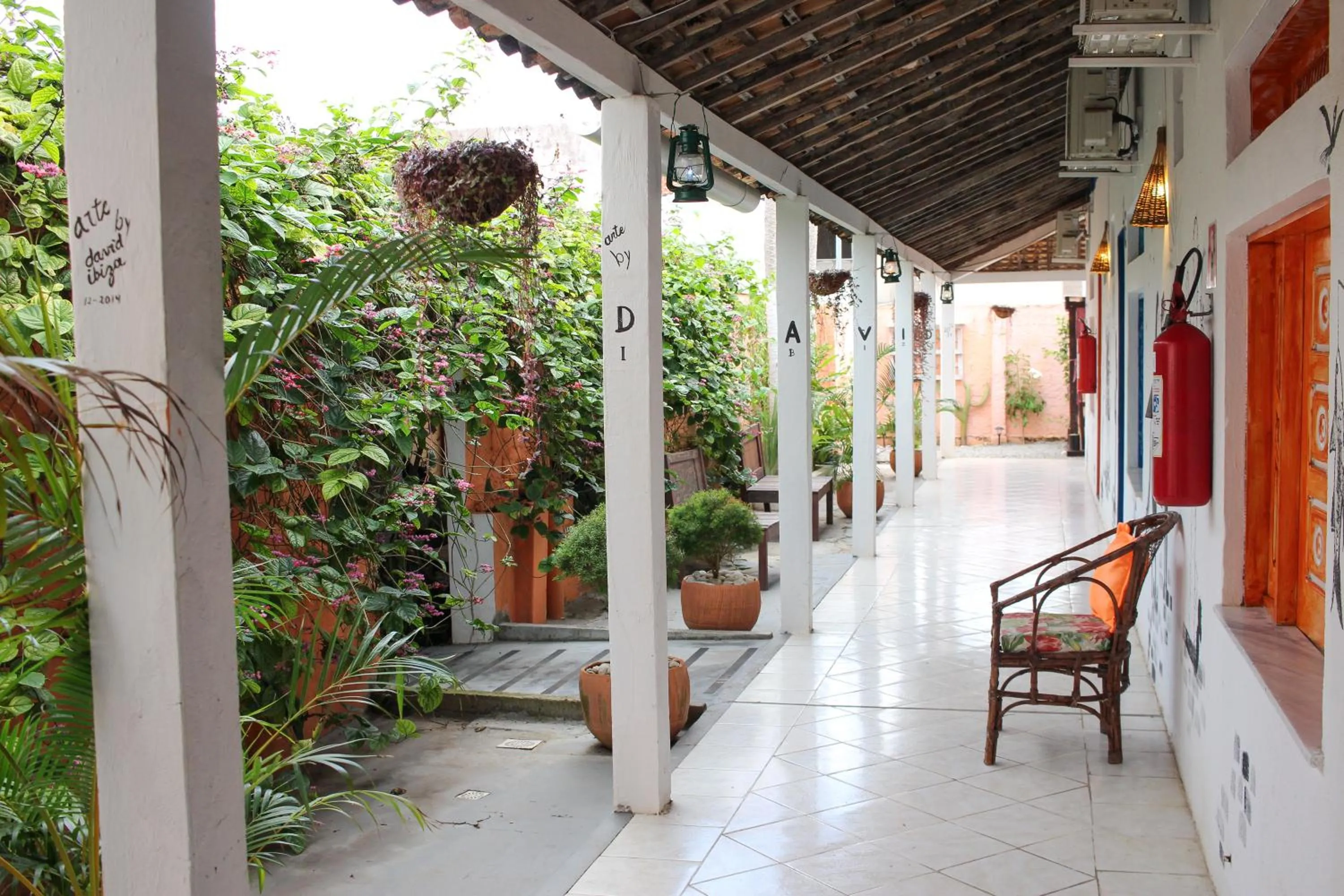 Patio in Vila Aju - Pousada Temática
