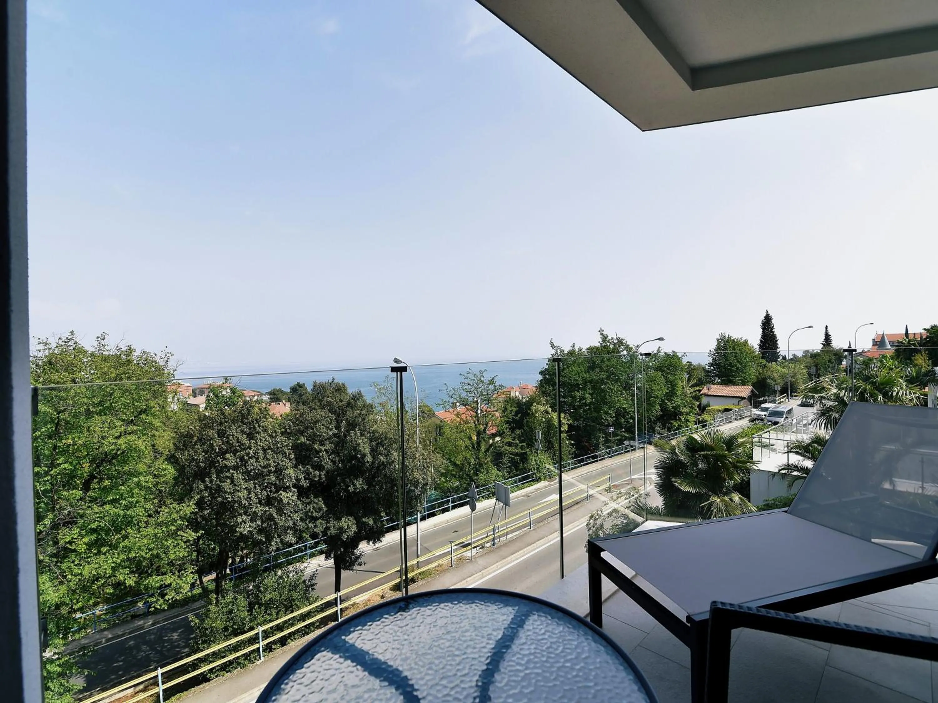 Patio in Apartments in Villa Ziza, rooftop swimming pool
