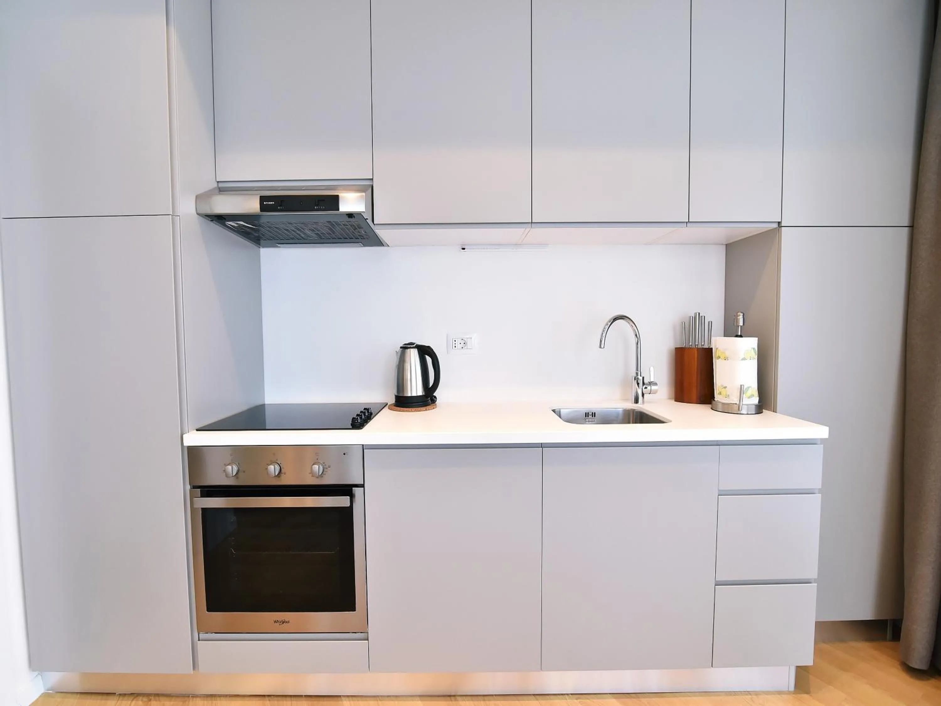 Kitchen or kitchenette in Apartments in Villa Ziza, rooftop swimming pool