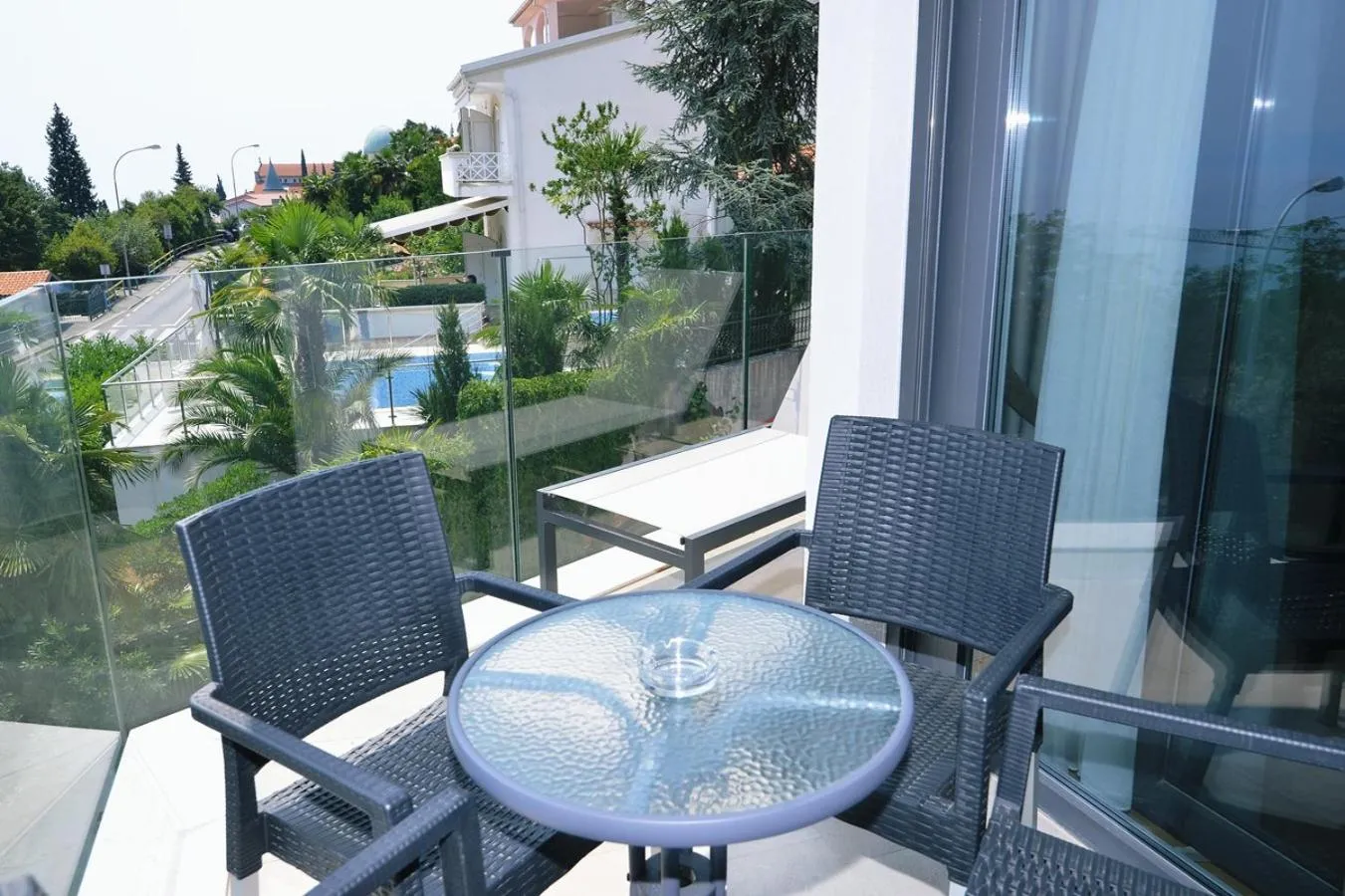 Balcony/Terrace in Apartments in Villa Ziza, rooftop swimming pool