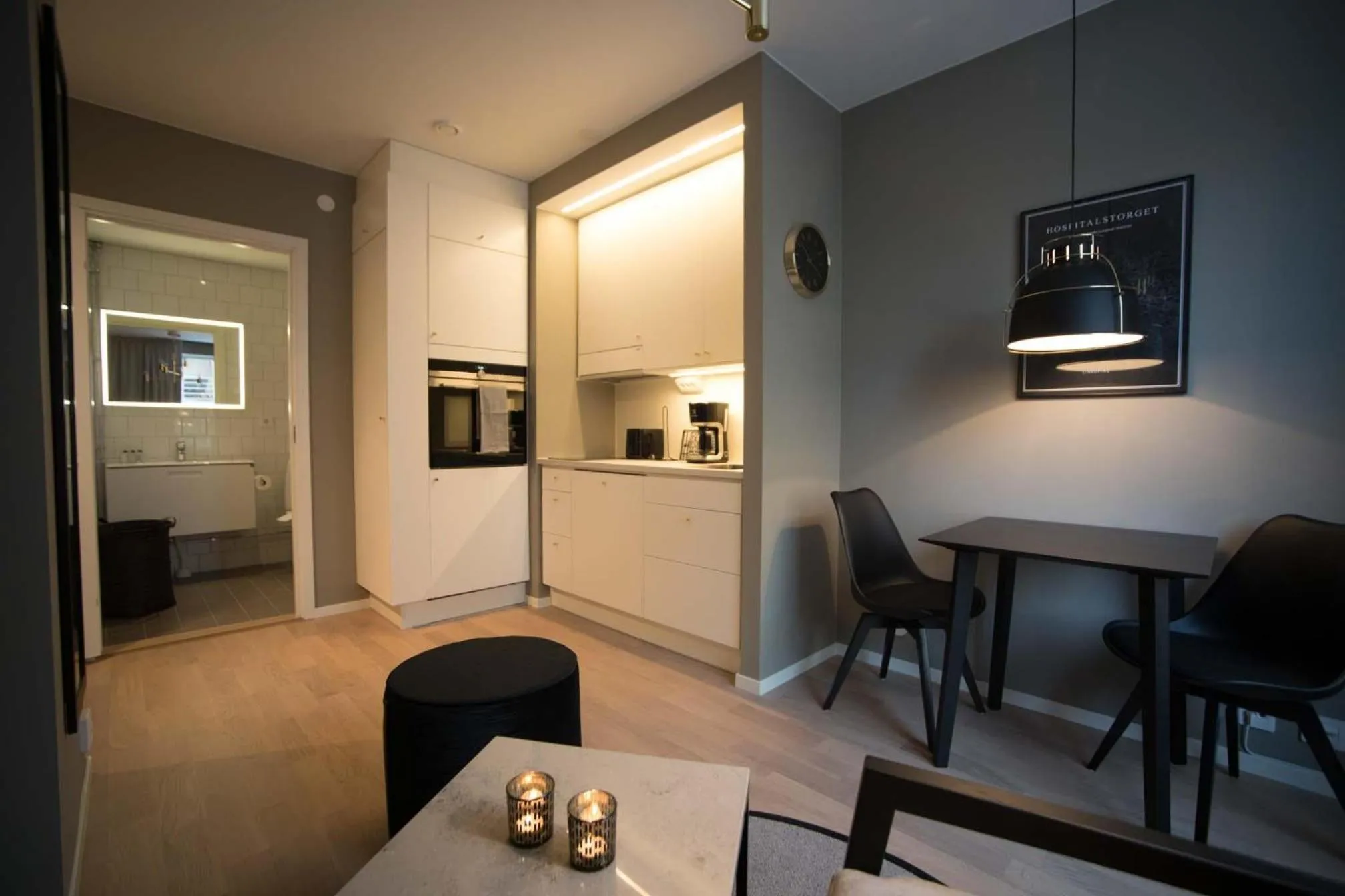 Kitchen or kitchenette in Sky Hotel City Apartments