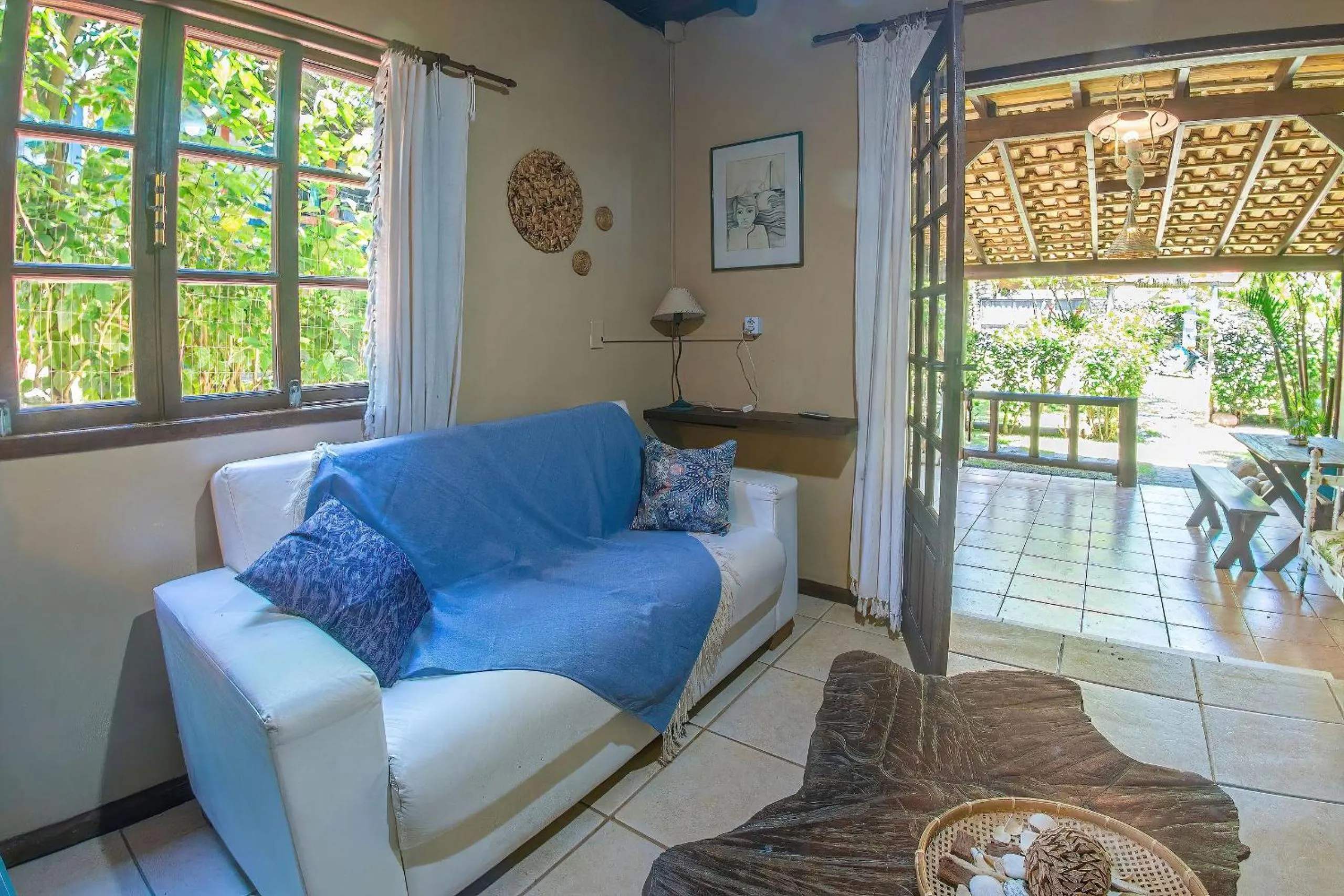 Living room in Pousada Rosa da Praia - Praia do Rosa - SC