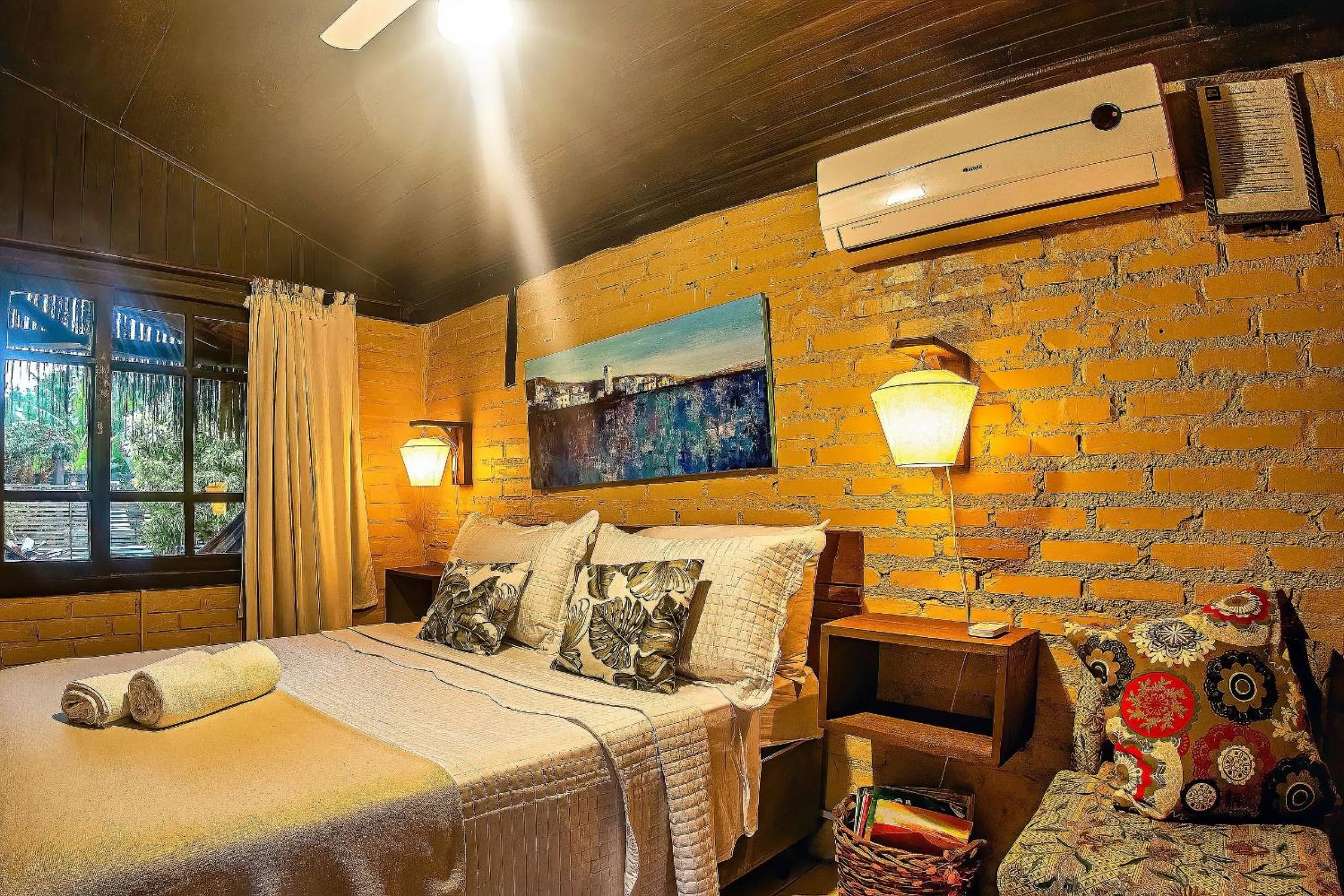 Bedroom, Bed in Pousada Rosa da Praia - Praia do Rosa - SC