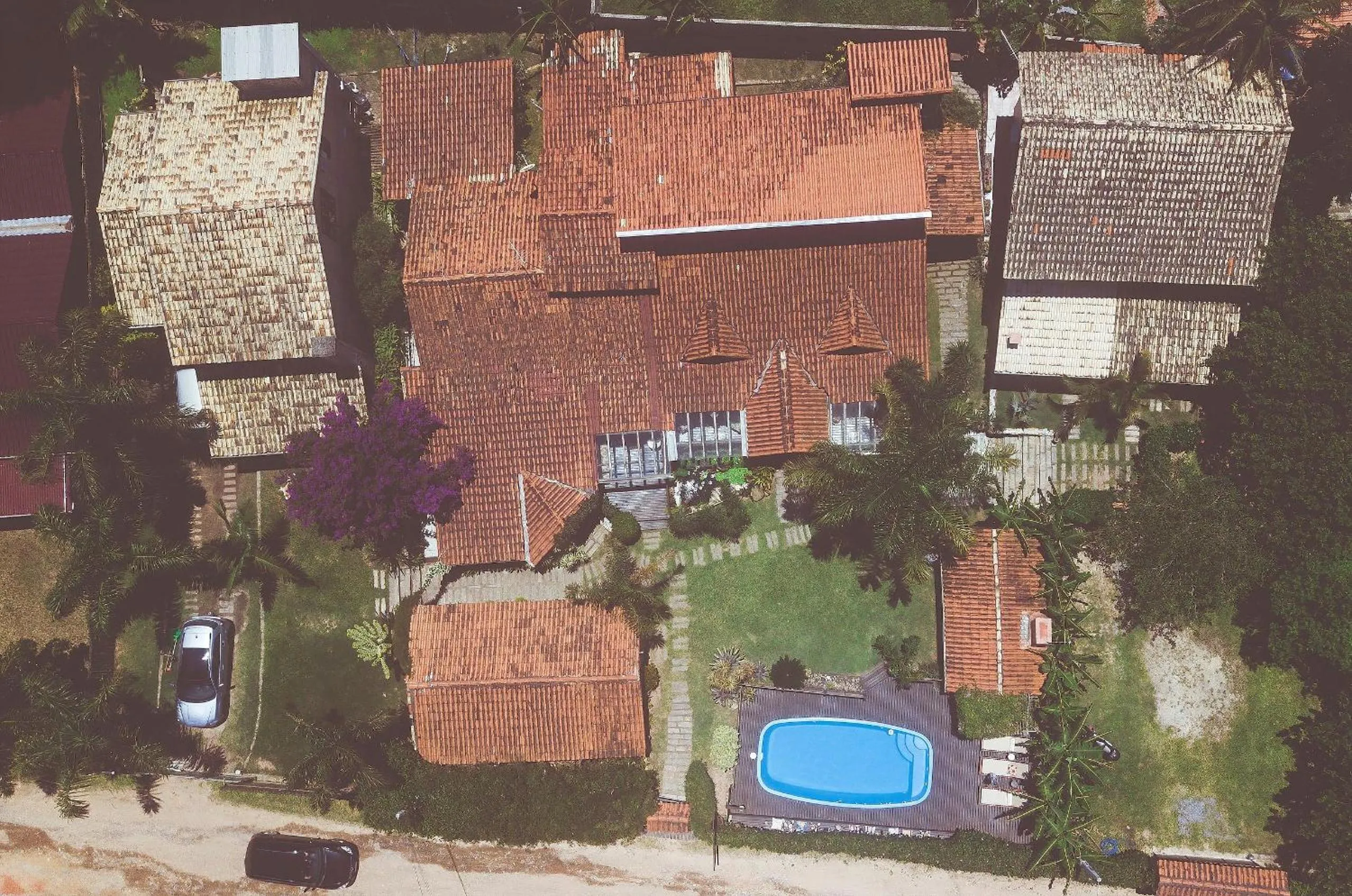 Bird's eye view in Pousada Rosa da Praia - Praia do Rosa - SC