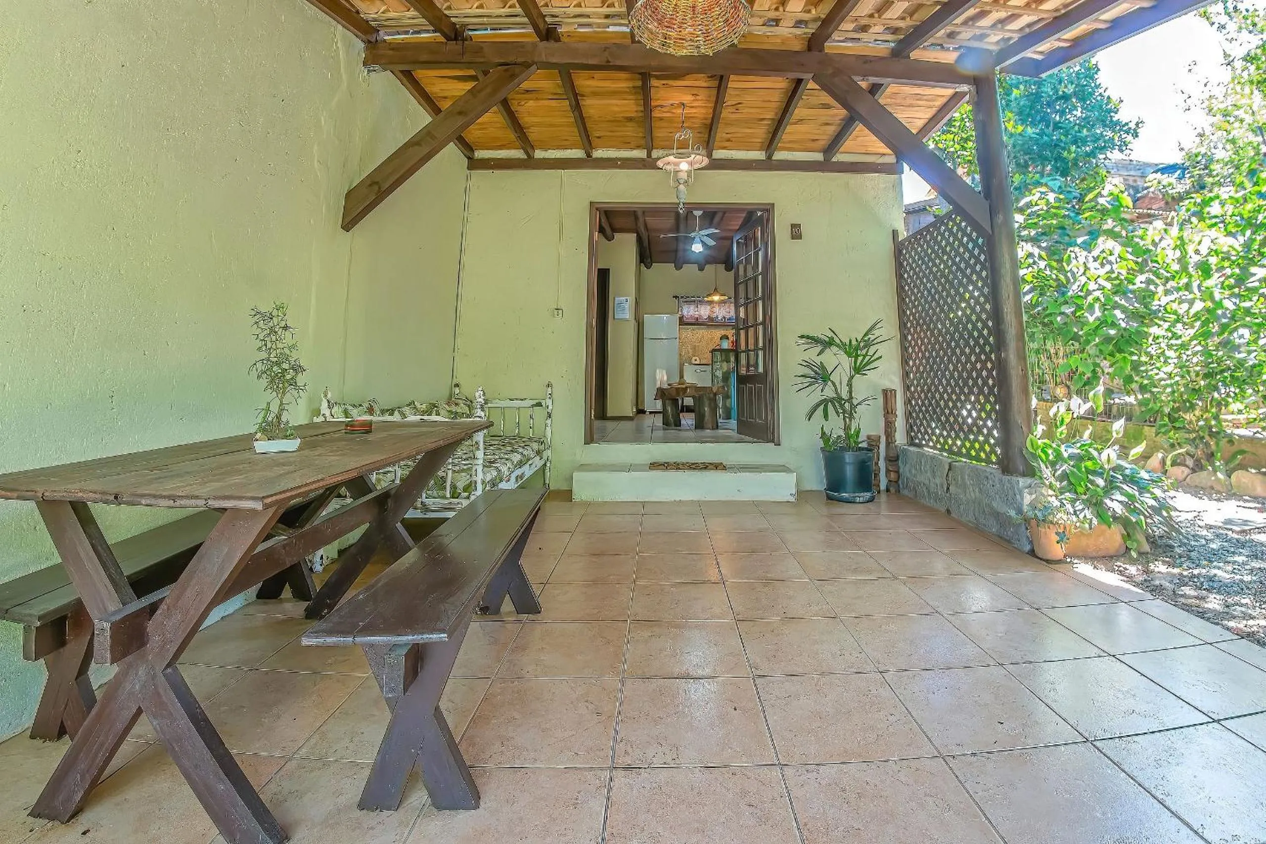 Patio in Pousada Rosa da Praia - Praia do Rosa - SC