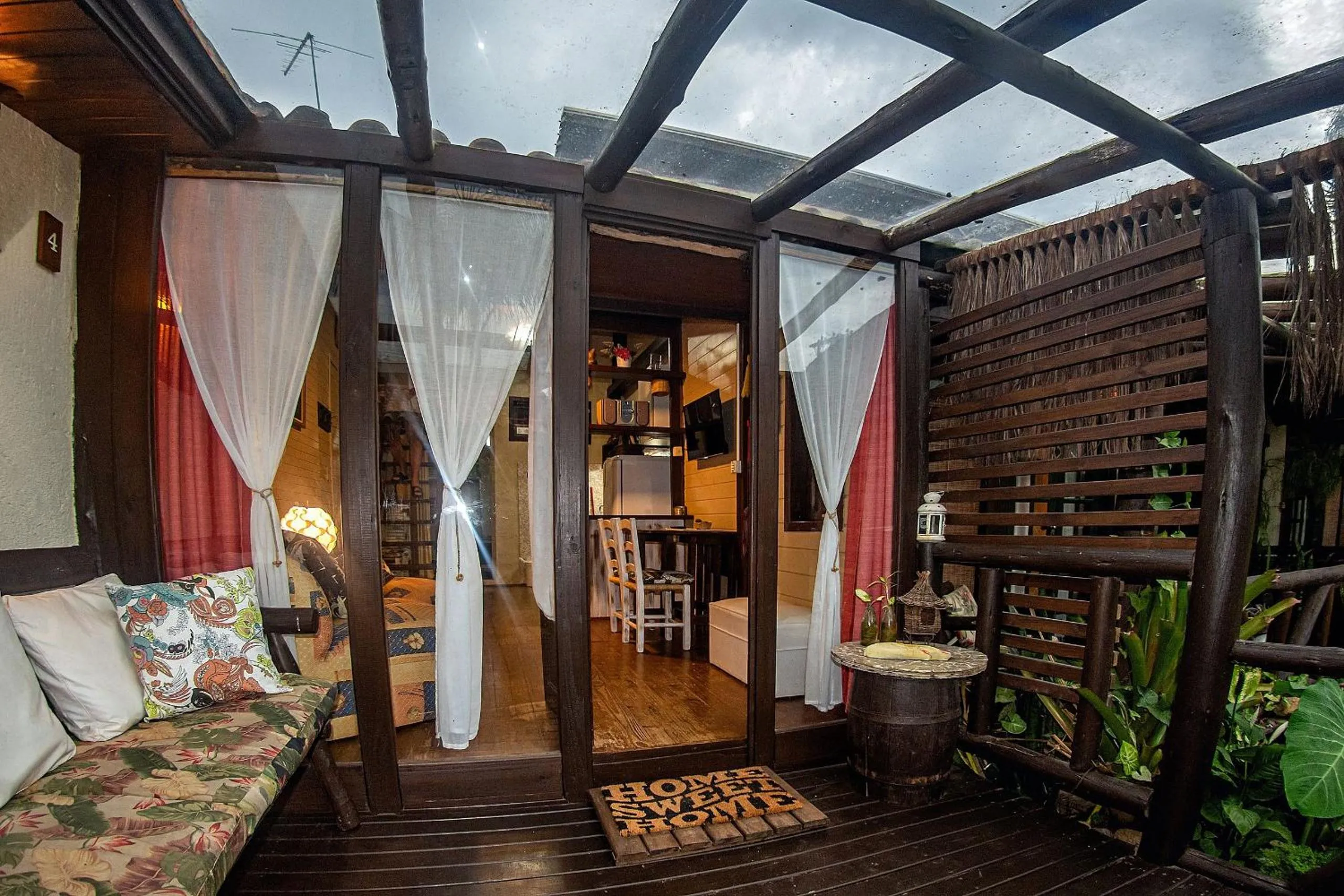 Balcony/Terrace in Pousada Rosa da Praia - Praia do Rosa - SC