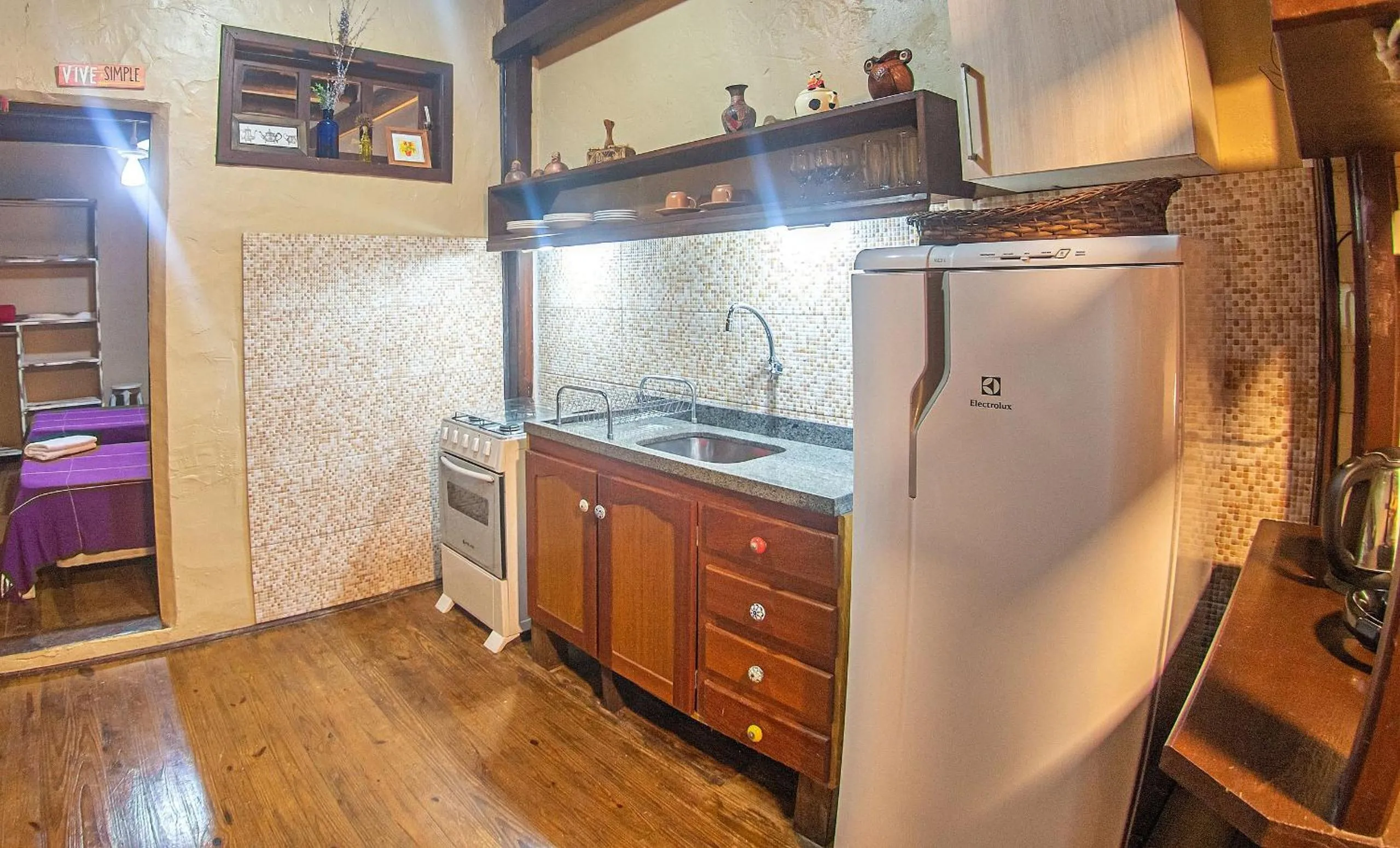 Kitchen or kitchenette in Pousada Rosa da Praia - Praia do Rosa - SC