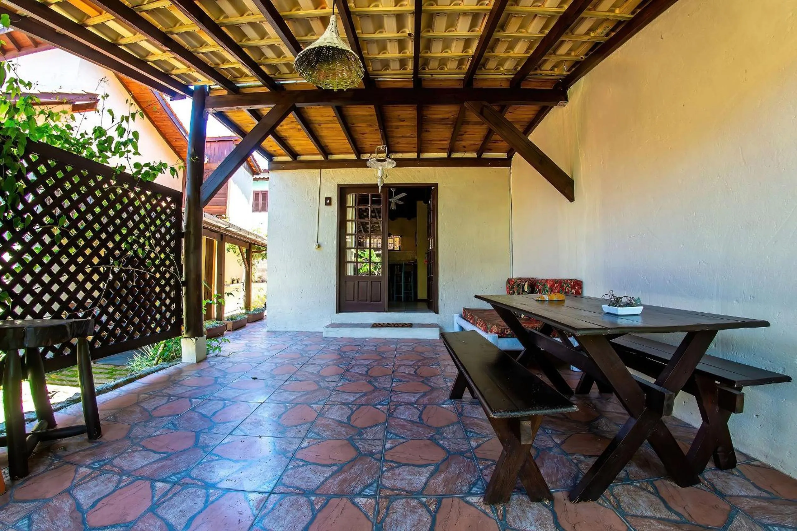 Seating area in Pousada Rosa da Praia - Praia do Rosa - SC