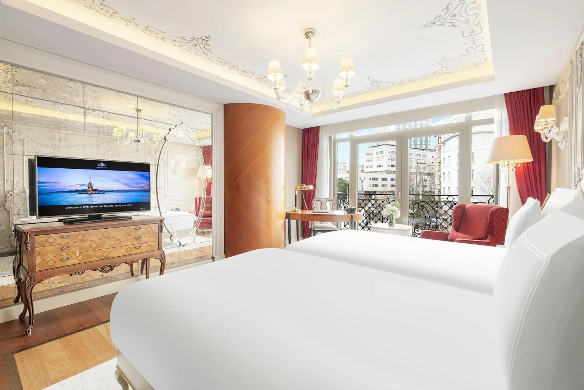 Bed in CVK Park Bosphorus Hotel Istanbul