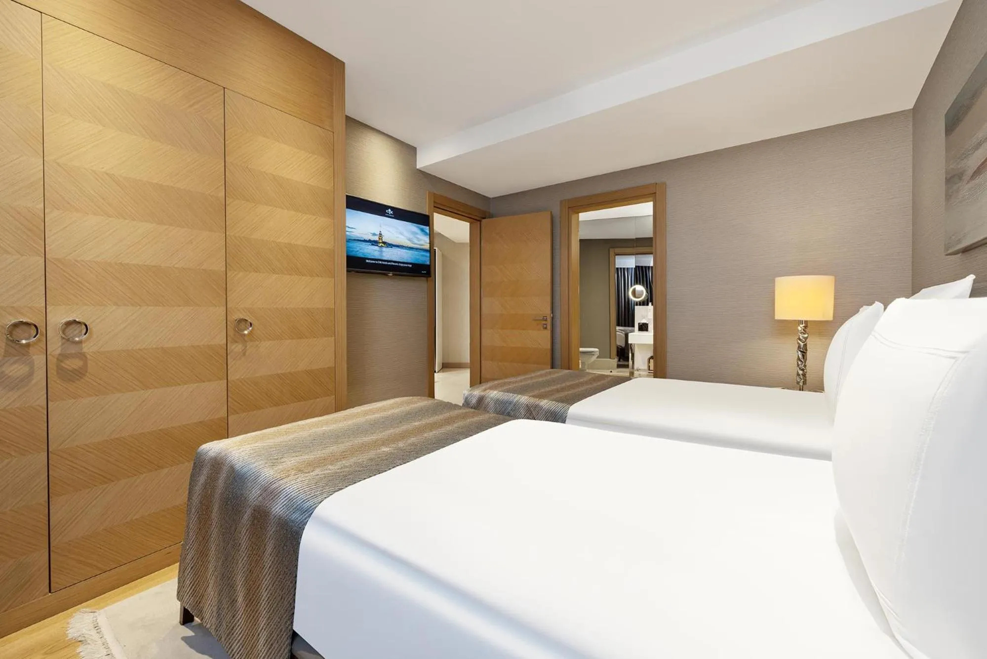 Bed in CVK Park Bosphorus Hotel Istanbul