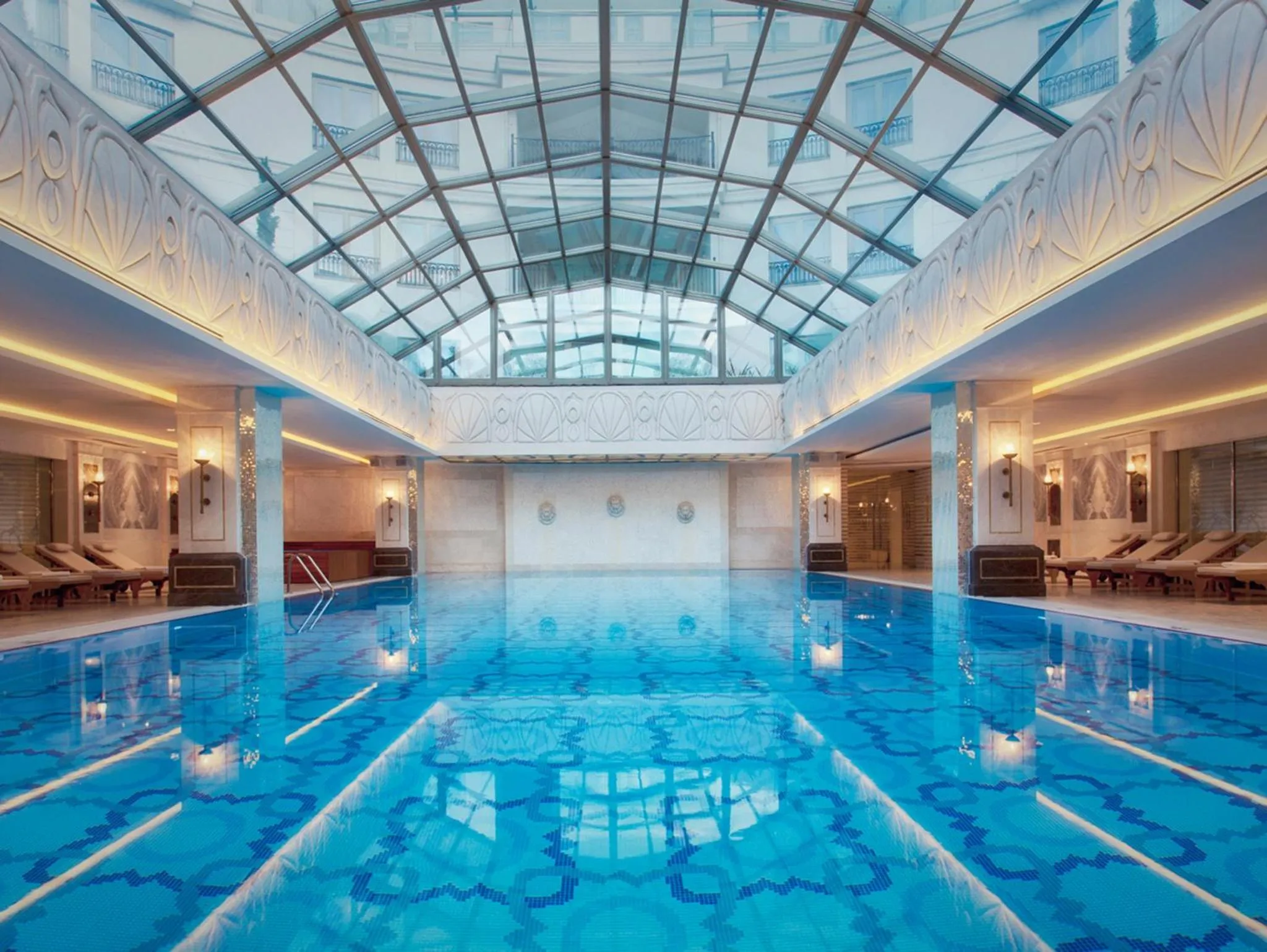 Swimming pool in CVK Park Bosphorus Hotel Istanbul