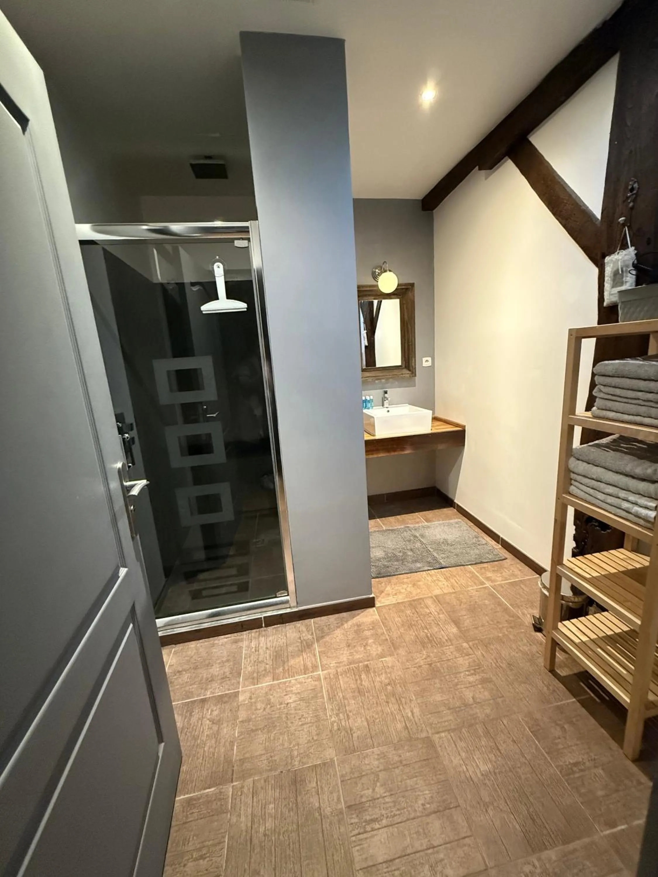 Bathroom in Gites Le Grand Tornage holiday fun for the whole family