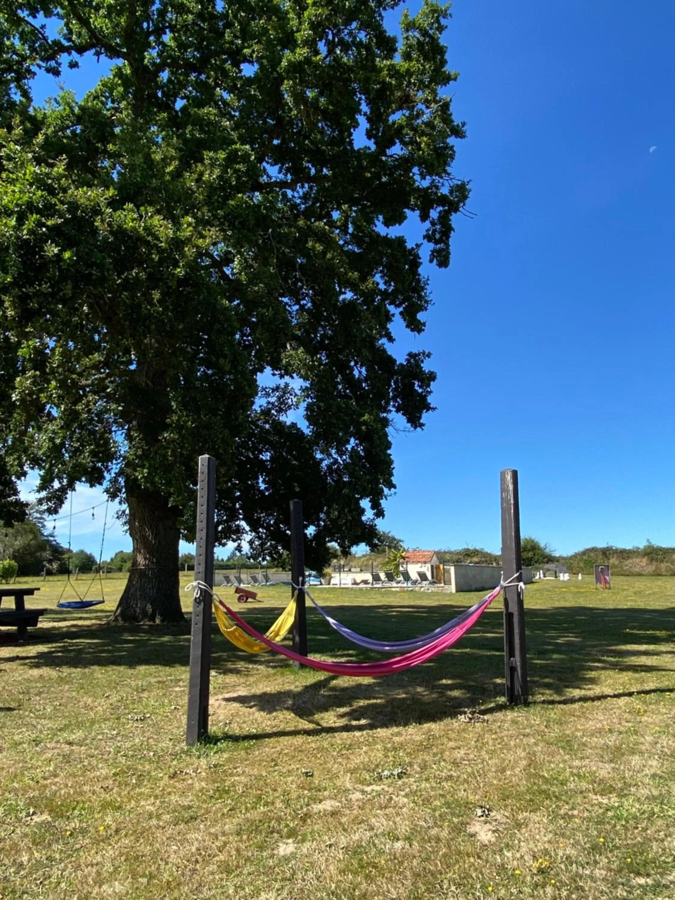 Garden in Gites Le Grand Tornage holiday fun for the whole family