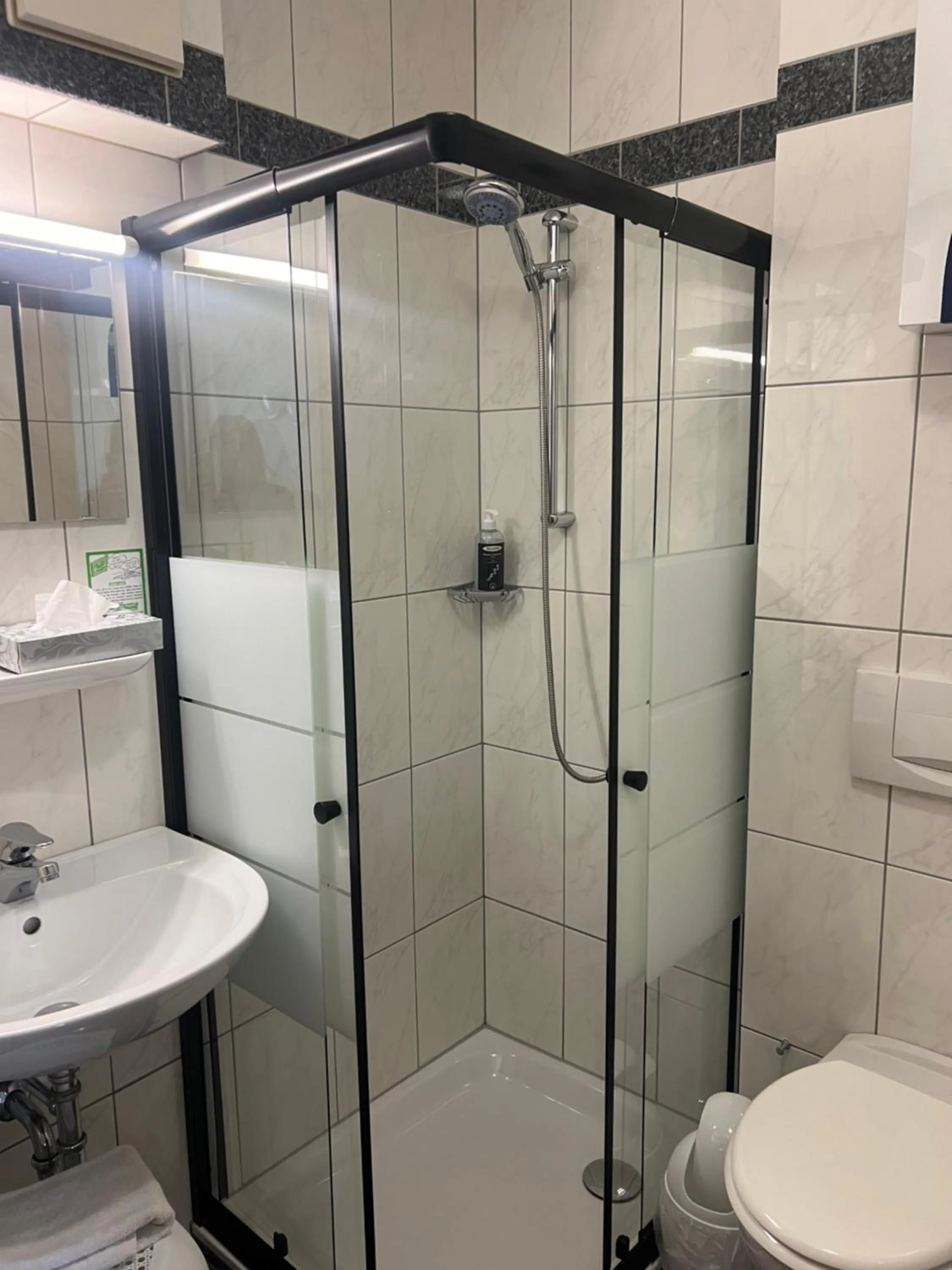 Shower in Hotel Aggertal
