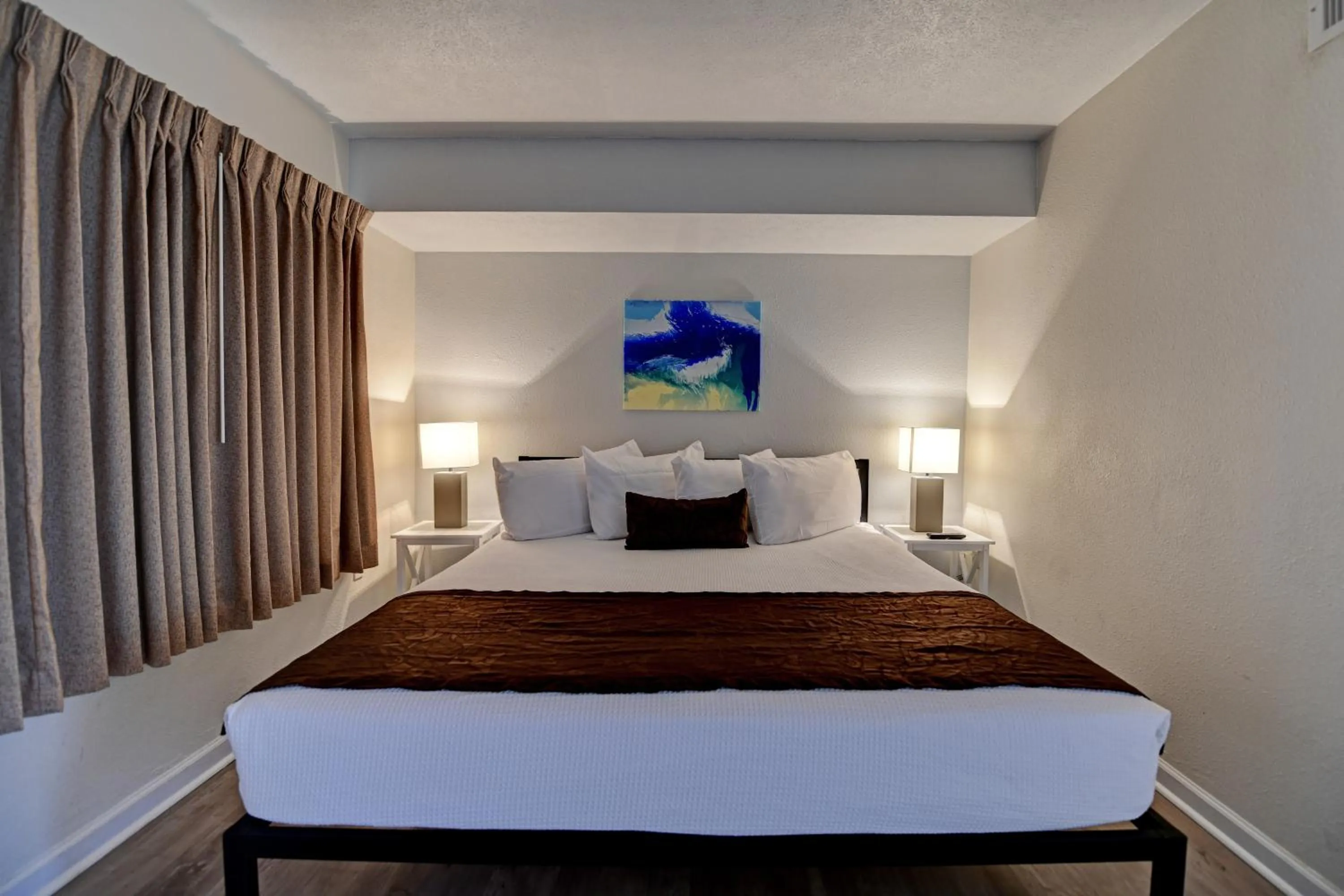 Bed in Seahaven Beach Hotel Panama City Beach