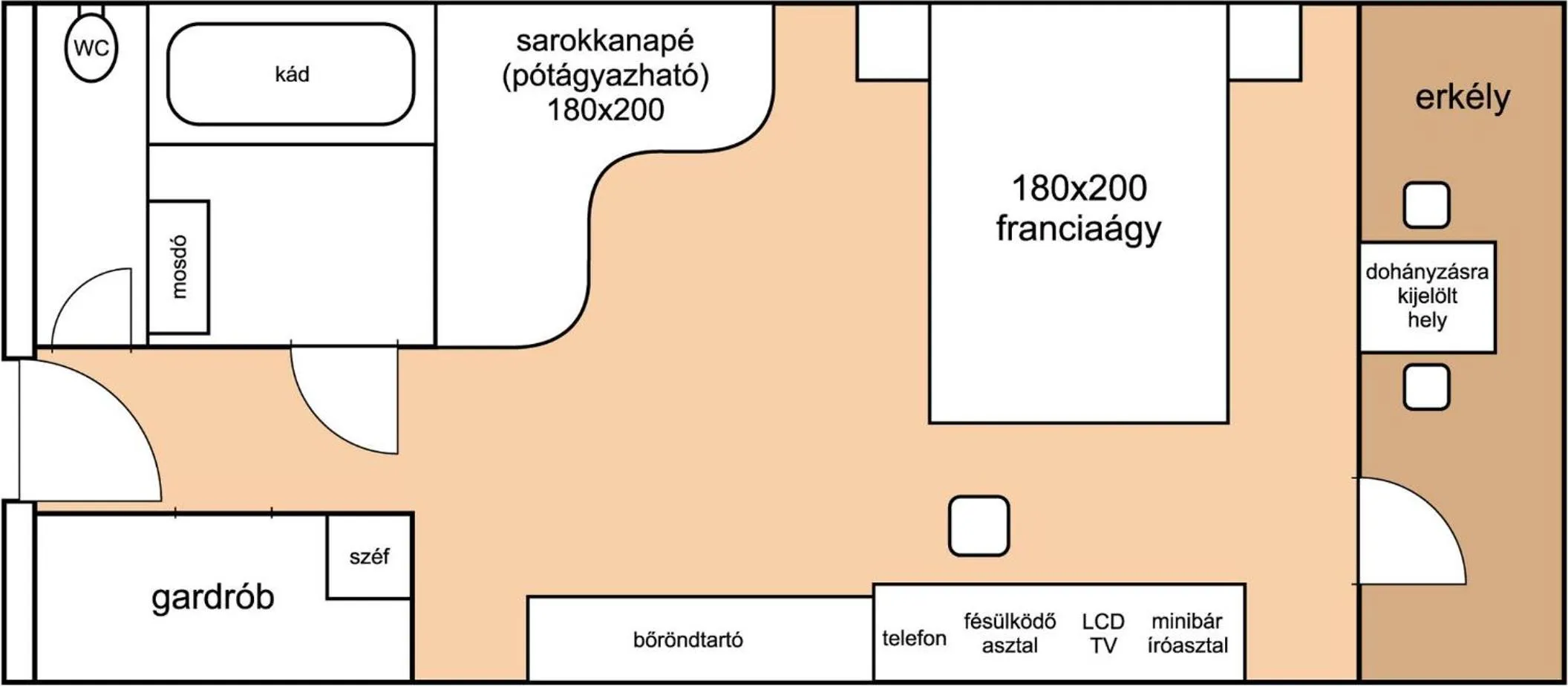 Floor plan in Belenus Thermalhotel superior