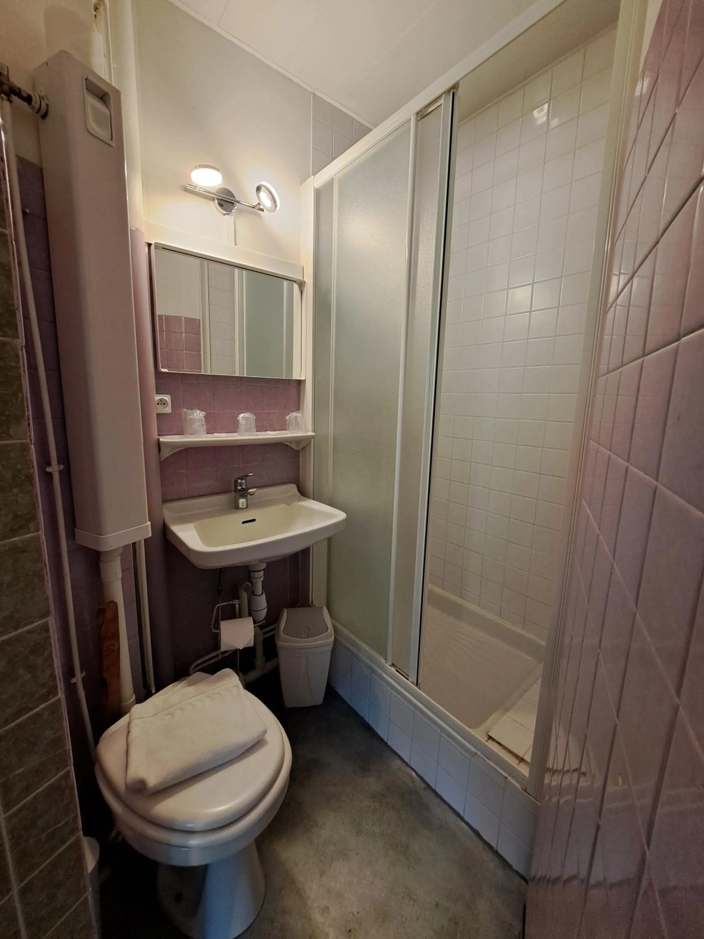 Bathroom in Hôtel Les Mouflons