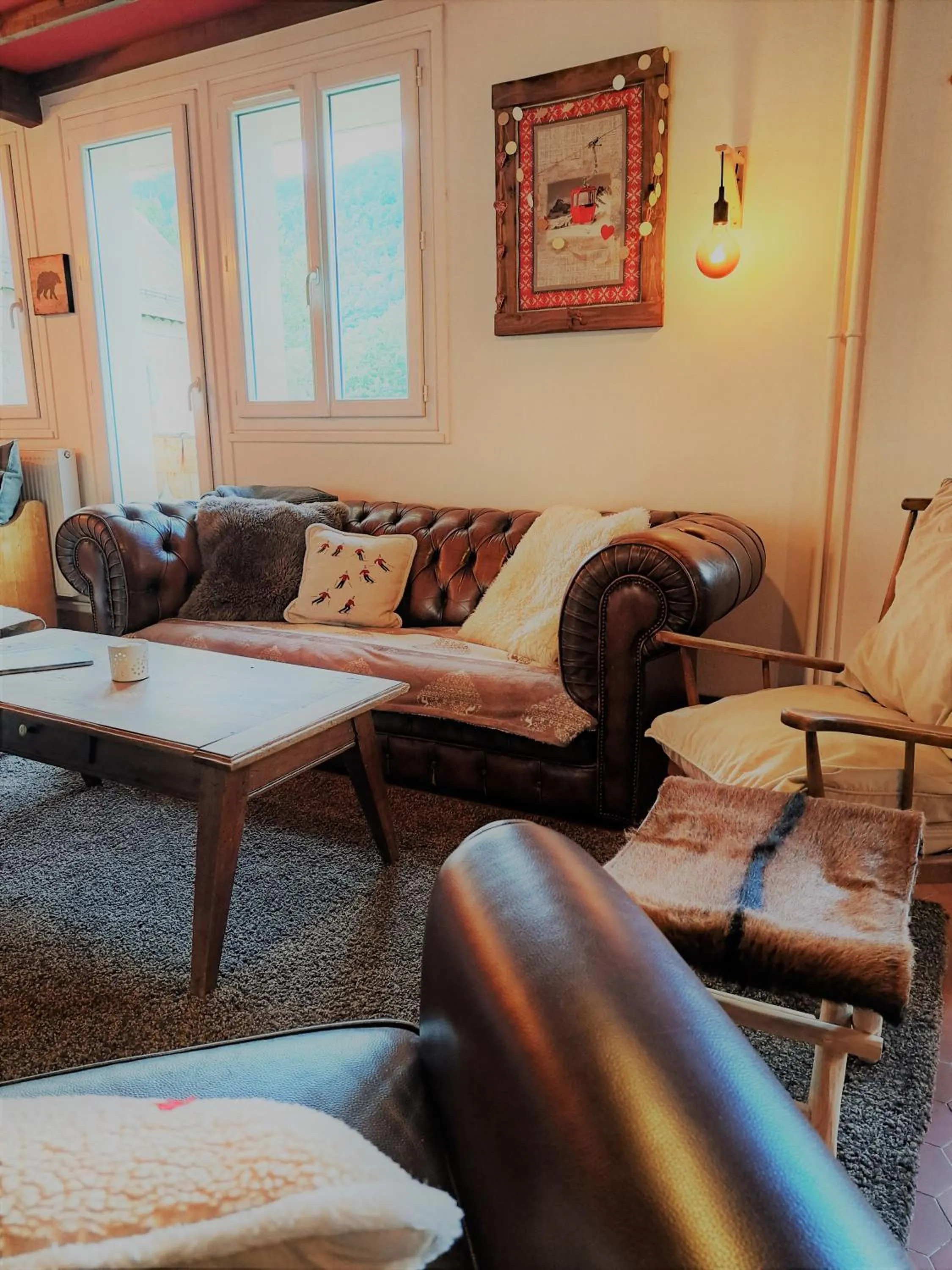Living room in Hôtel Les Mouflons