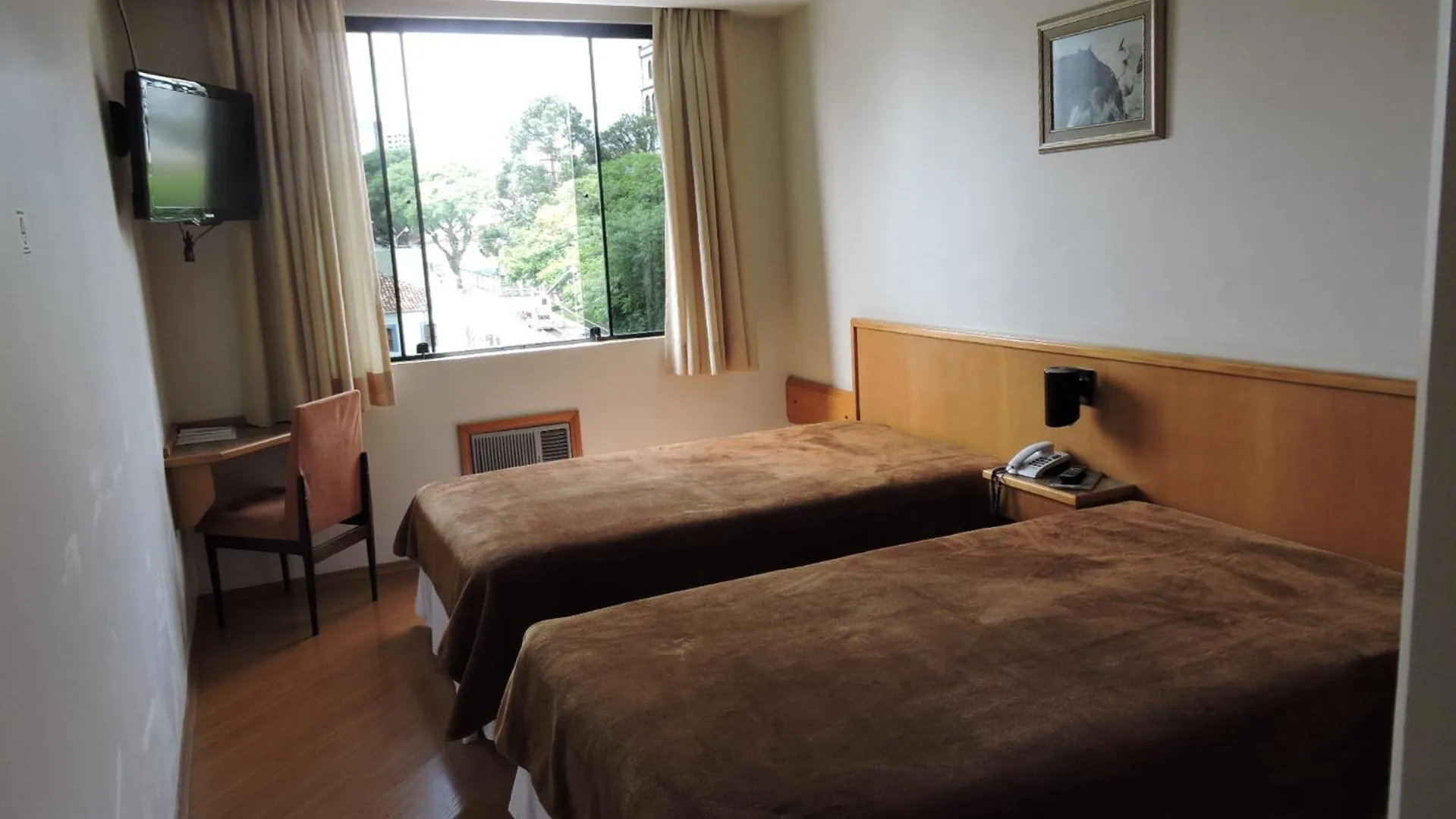 Bed in Grande Hotel Guarapuava