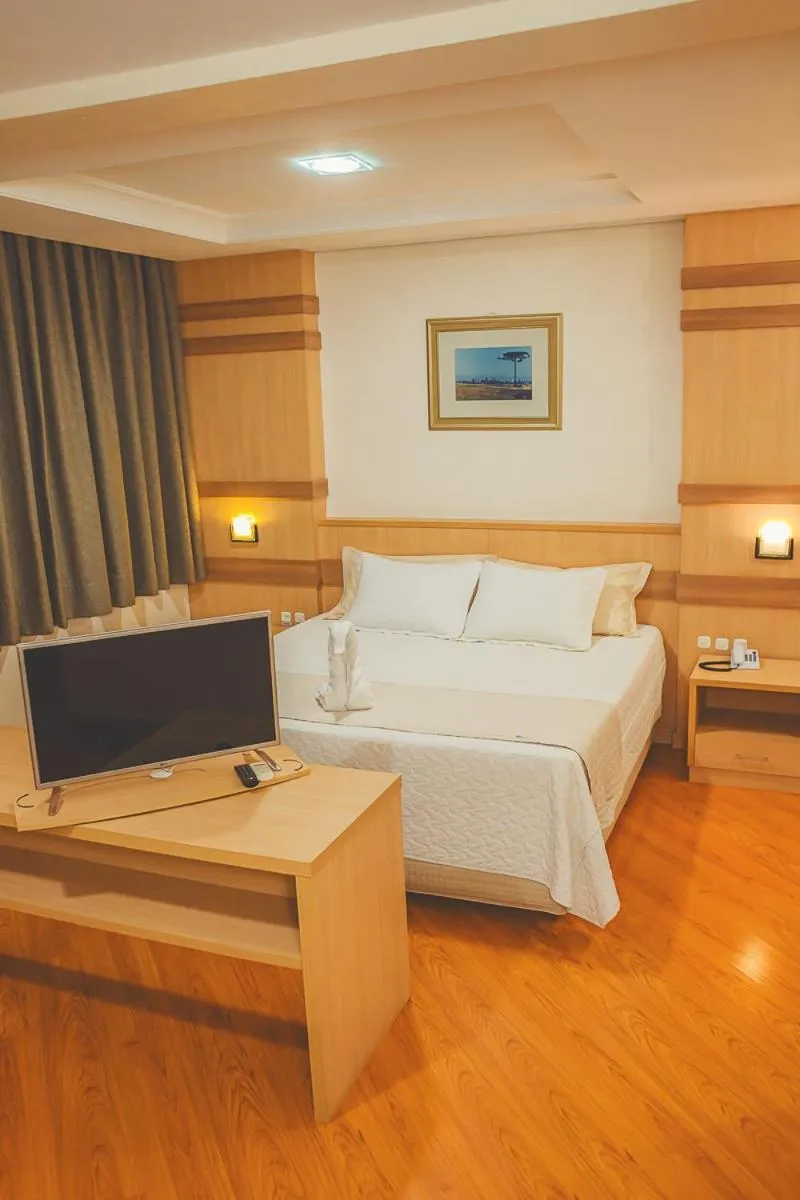 Bed in Grande Hotel Guarapuava