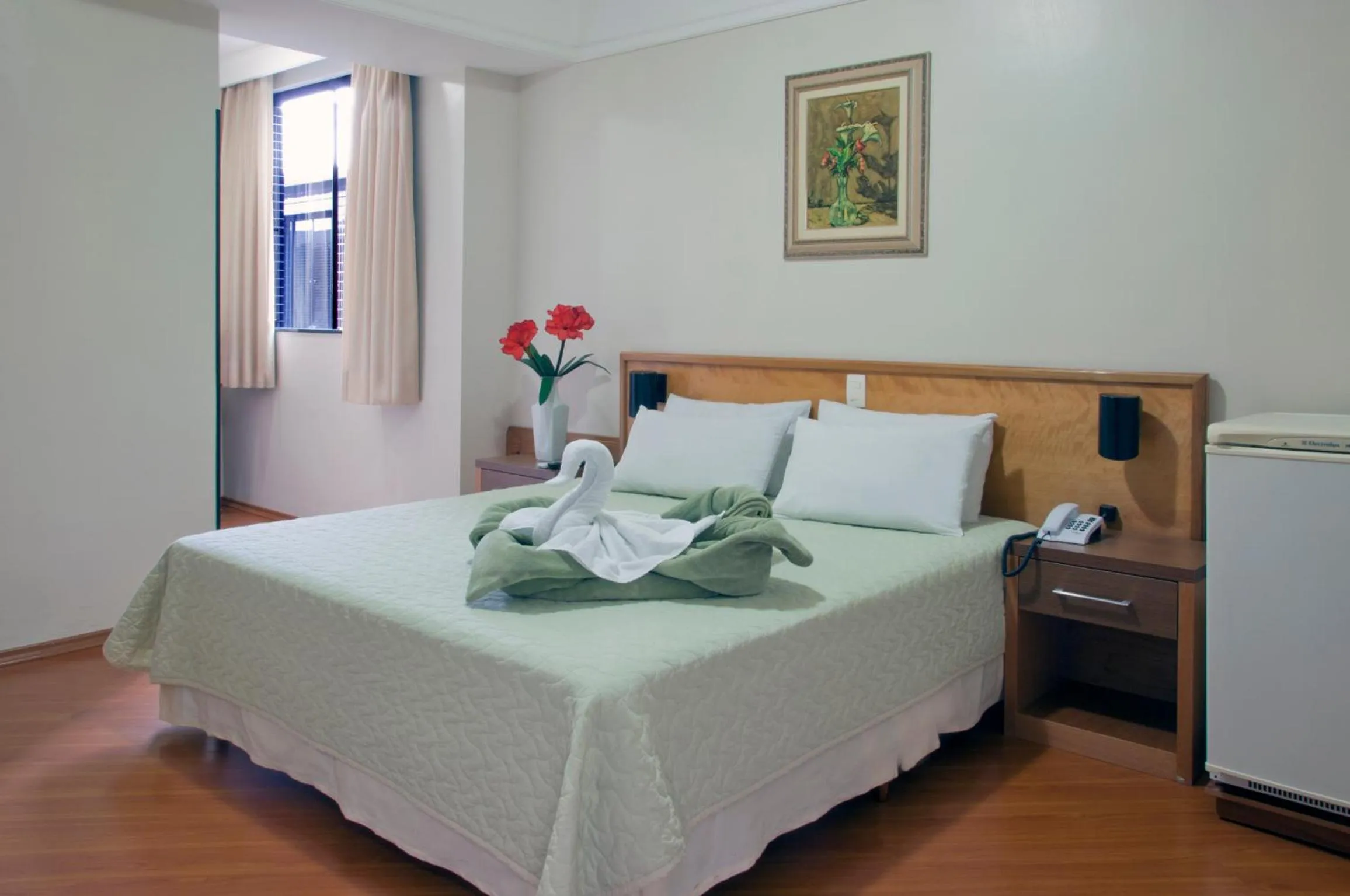 Bed in Grande Hotel Guarapuava