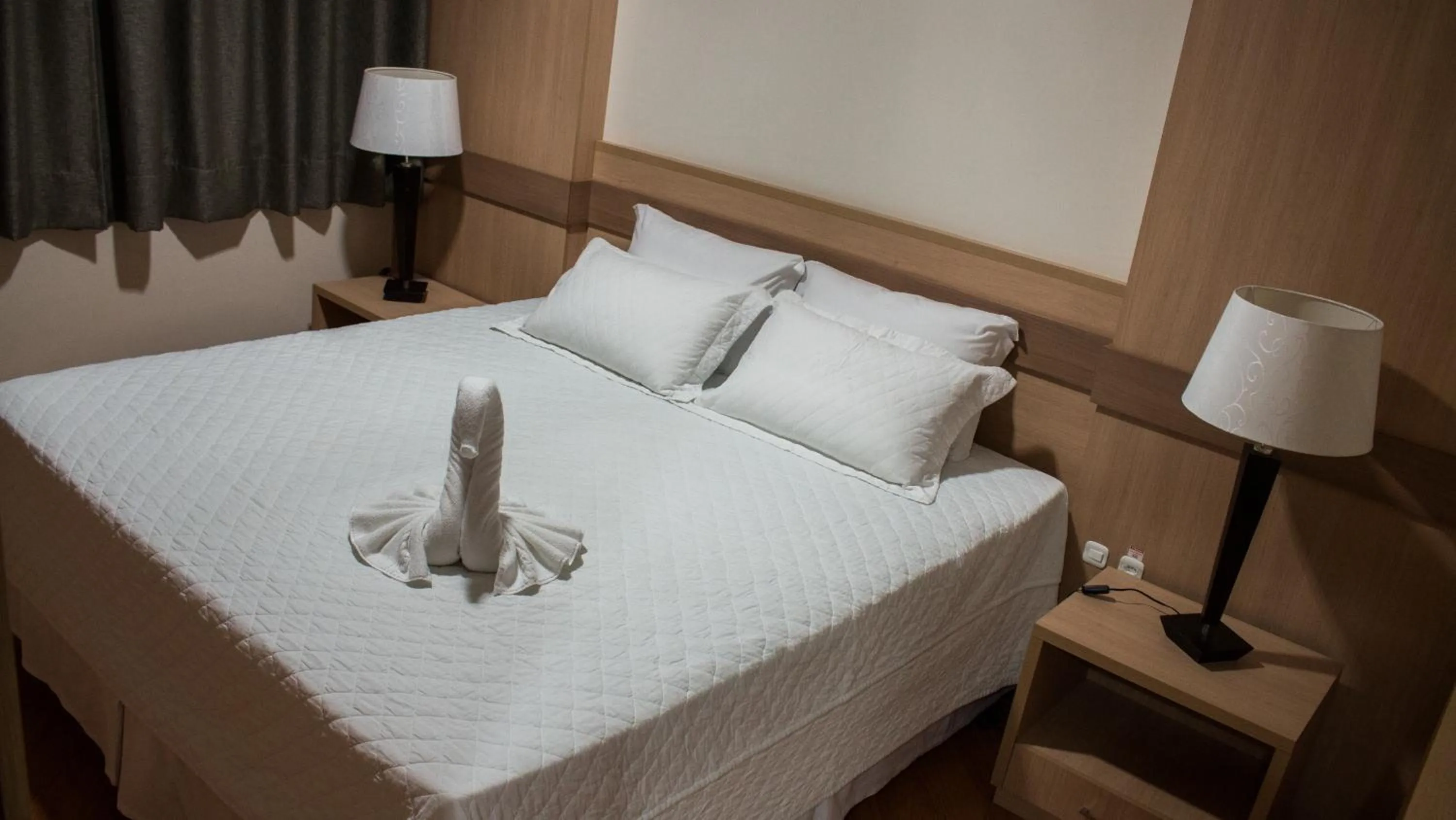 Bed in Grande Hotel Guarapuava