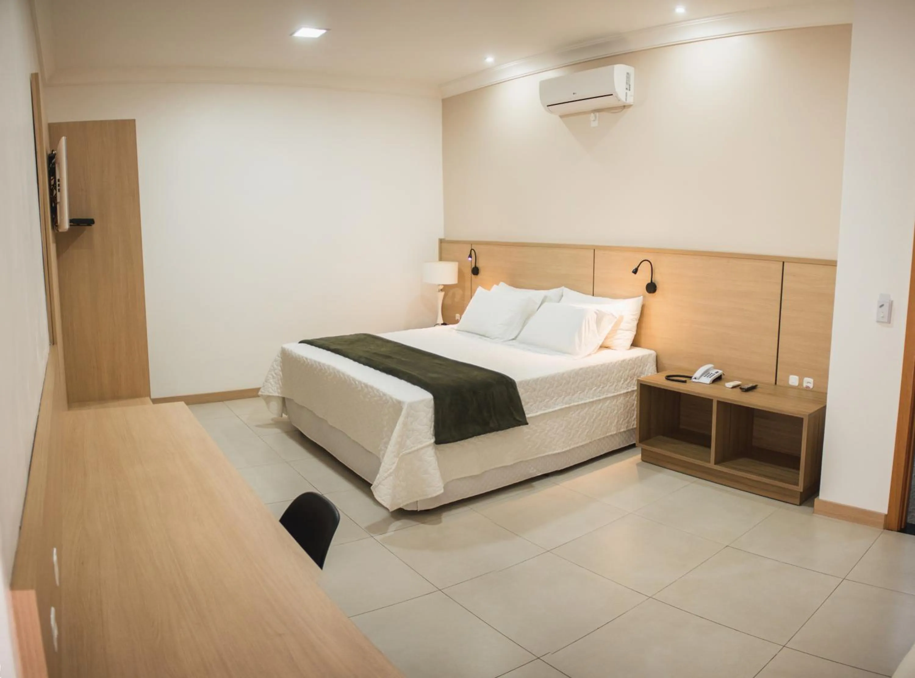 Bed in Grande Hotel Guarapuava