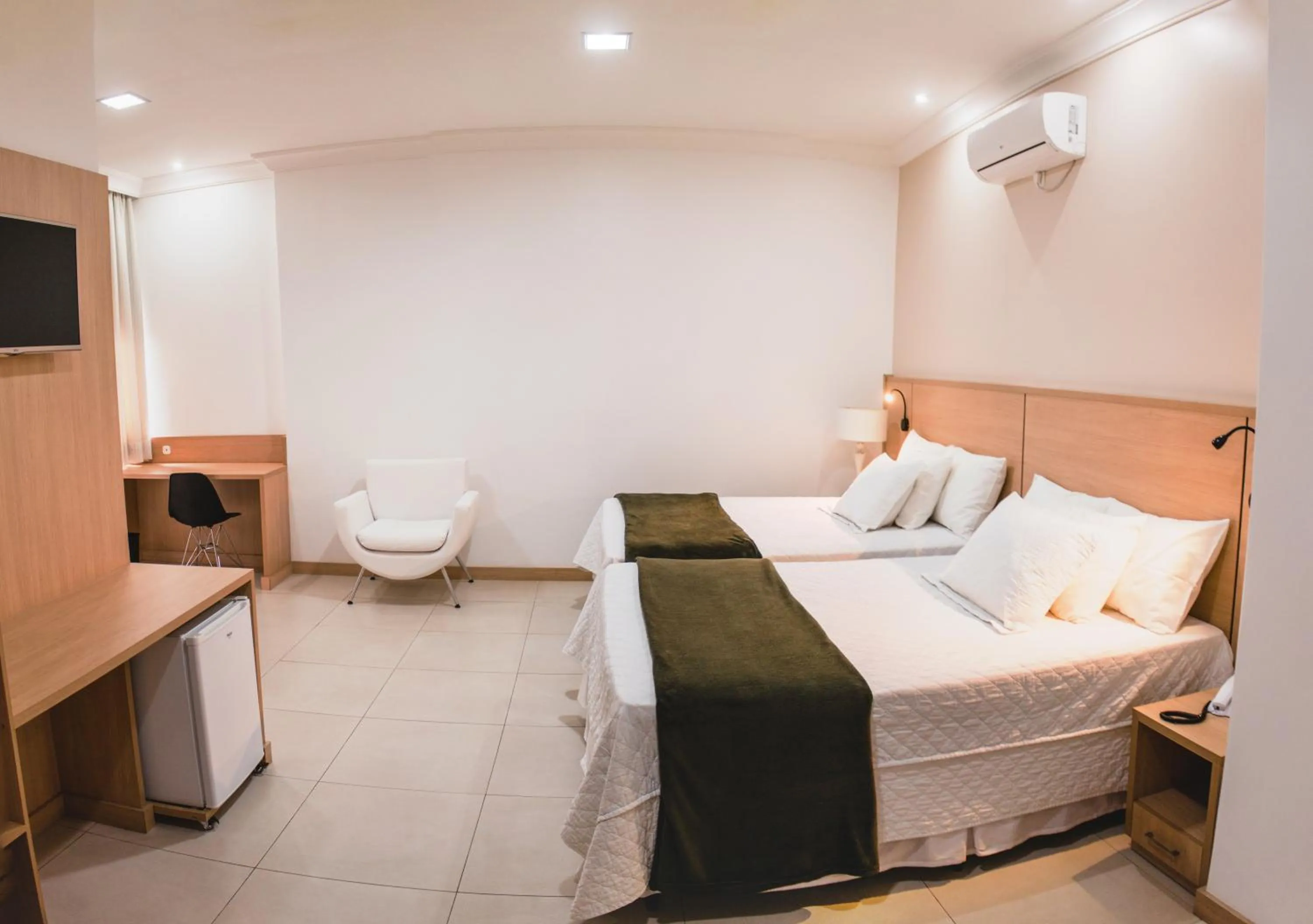 Bed in Grande Hotel Guarapuava