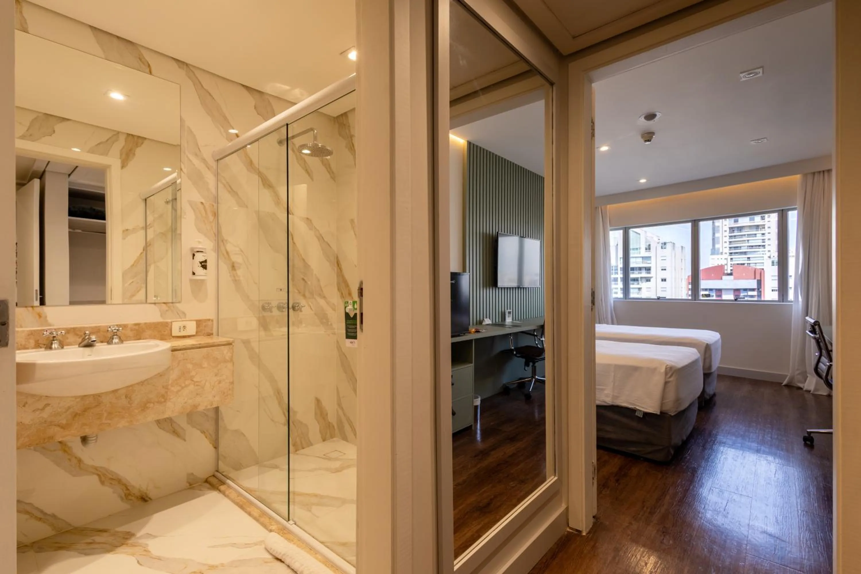 Bed in Hotel Transamerica Berrini