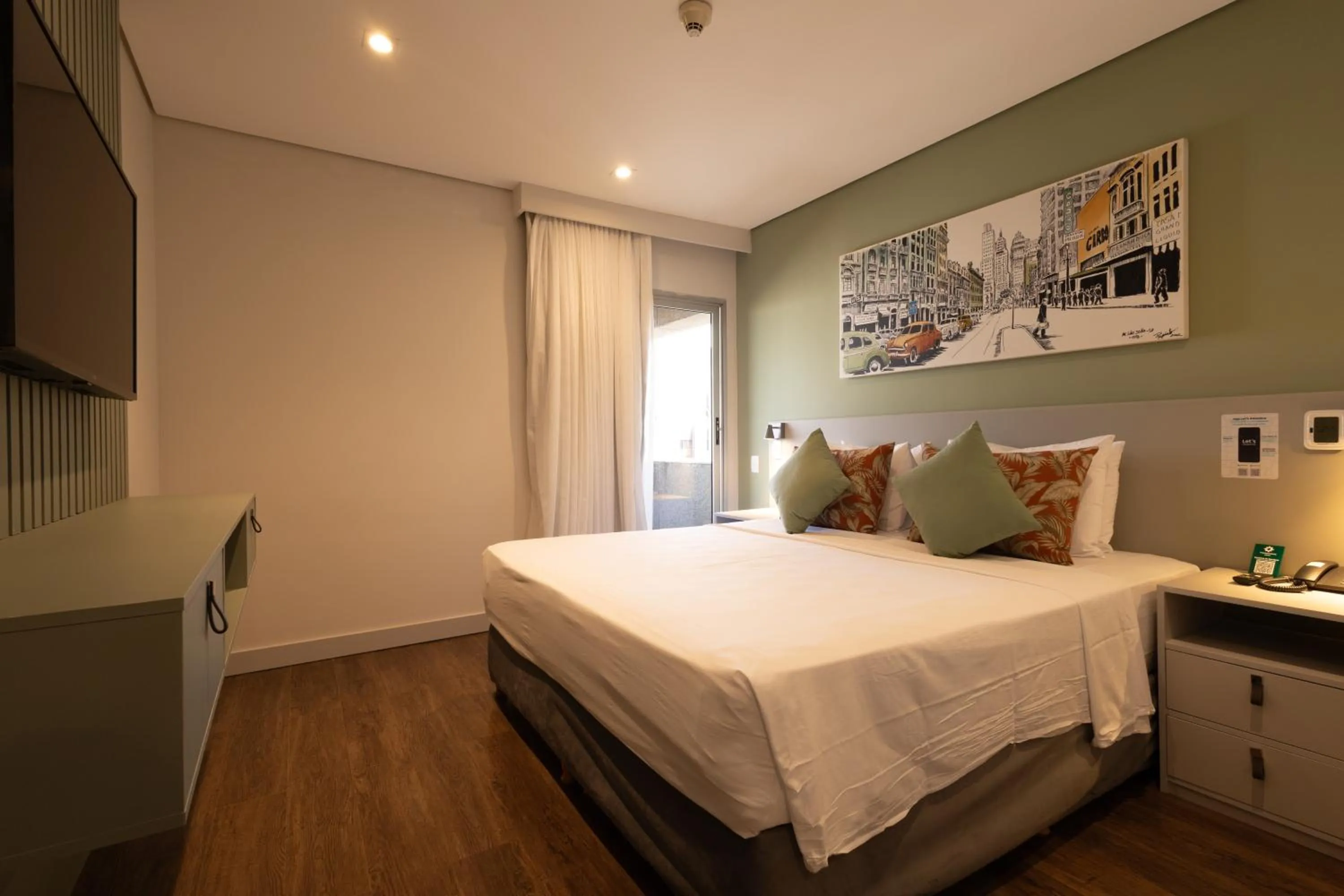 Bed in Hotel Transamerica Berrini