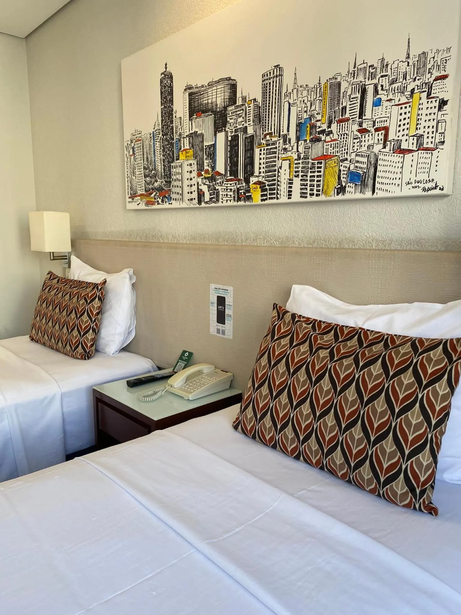 Bed in Hotel Transamerica Berrini