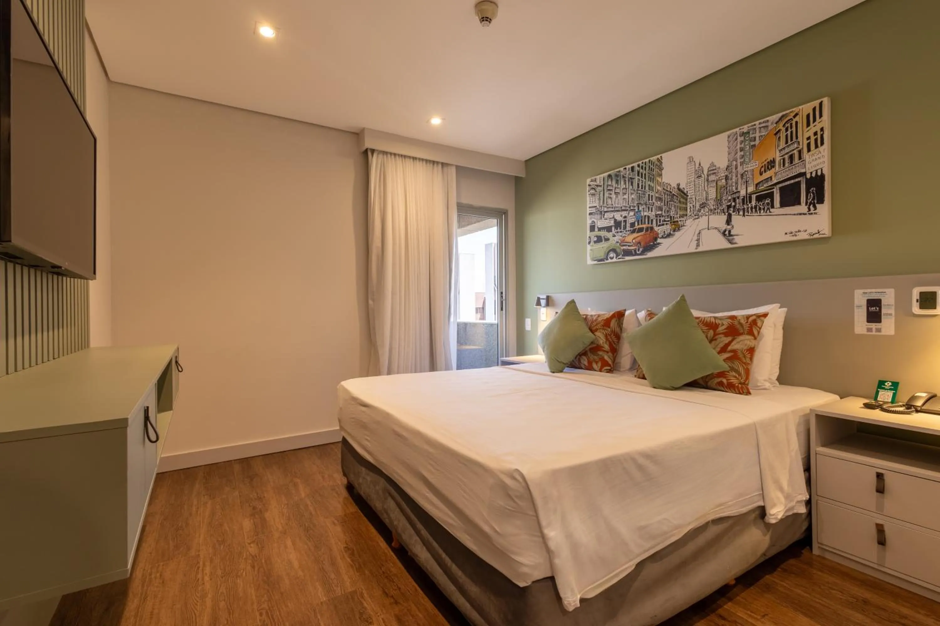 Bed in Hotel Transamerica Berrini