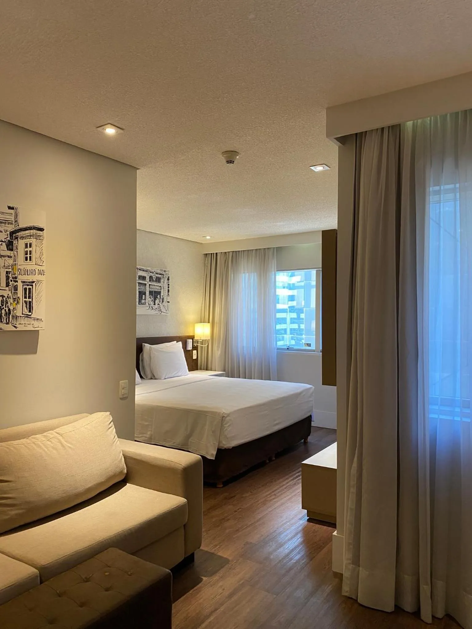 Bed in Hotel Transamerica Berrini