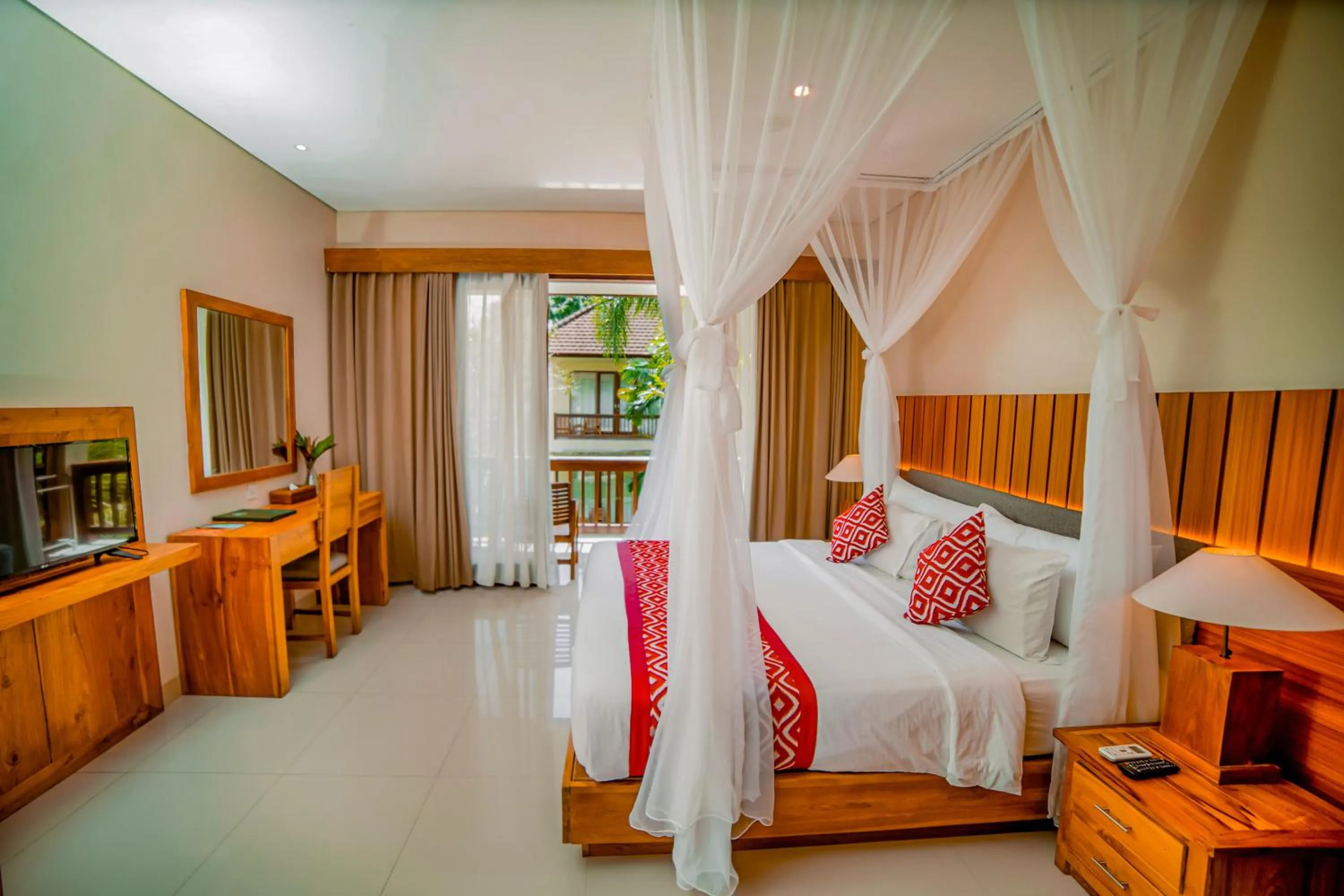 Bed in Pertiwi Bisma Ubud